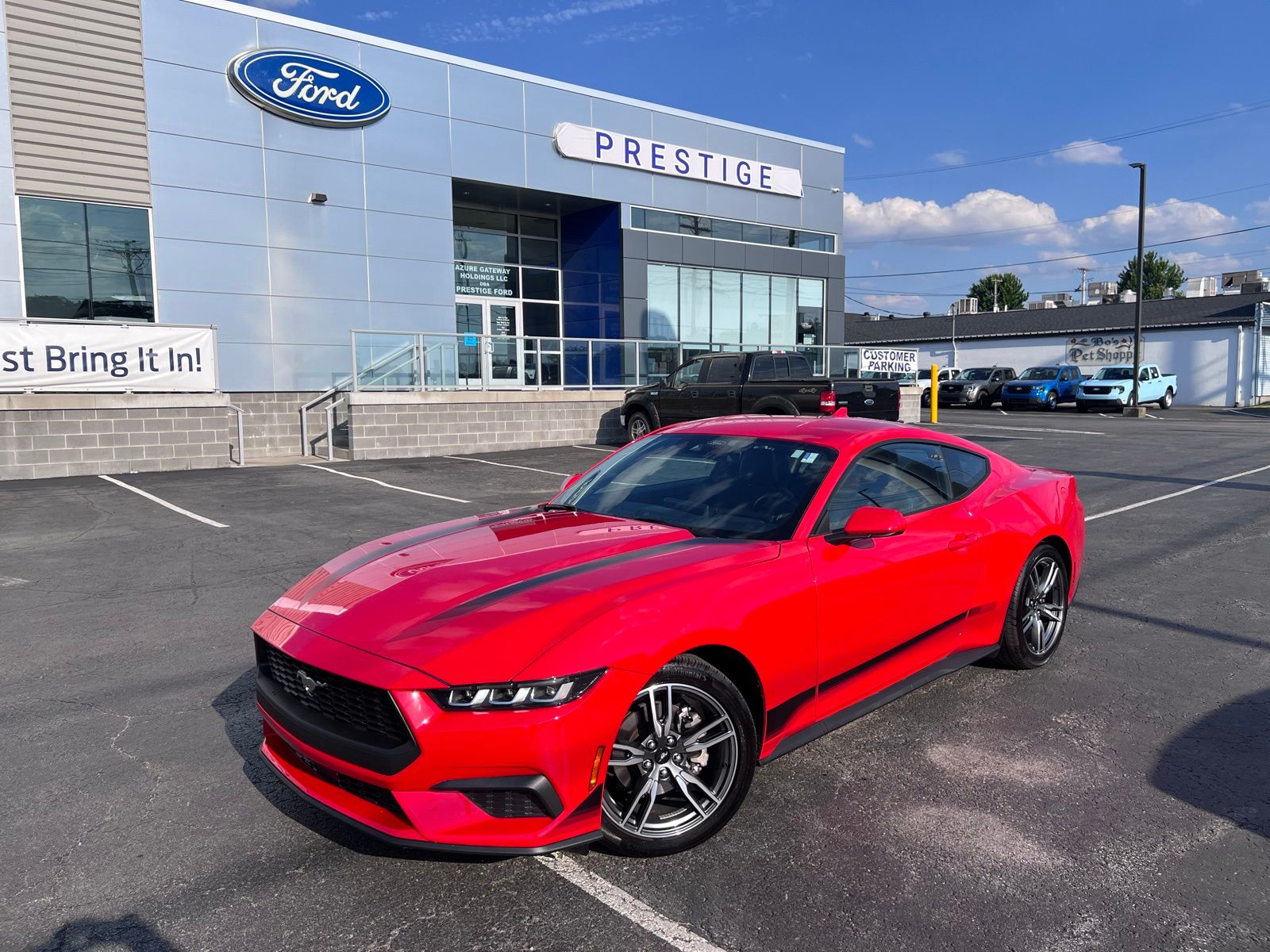 Race Red 2024 Ford Mustang Coupe Rear-Wheel Drive Automatic