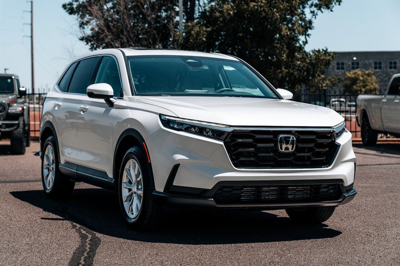 Platinum White 2025 Honda CR-V EX AWD SUV / Crossover All-Wheel Drive Continuously Variable Transmission
