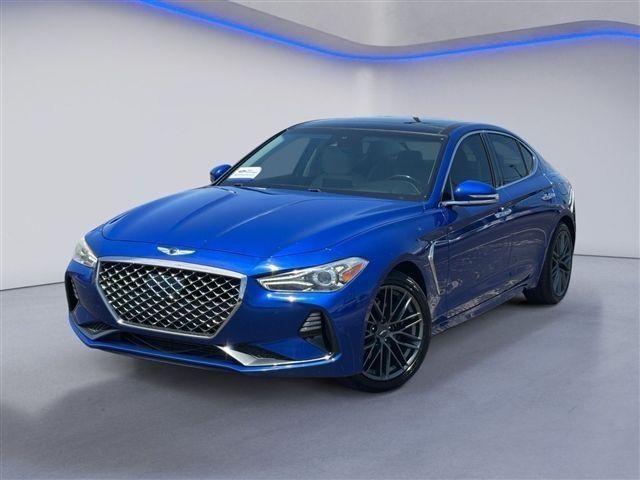 Blue 2019 Genesis G70 Sedan Rear-Wheel Drive 8-Speed Automatic
