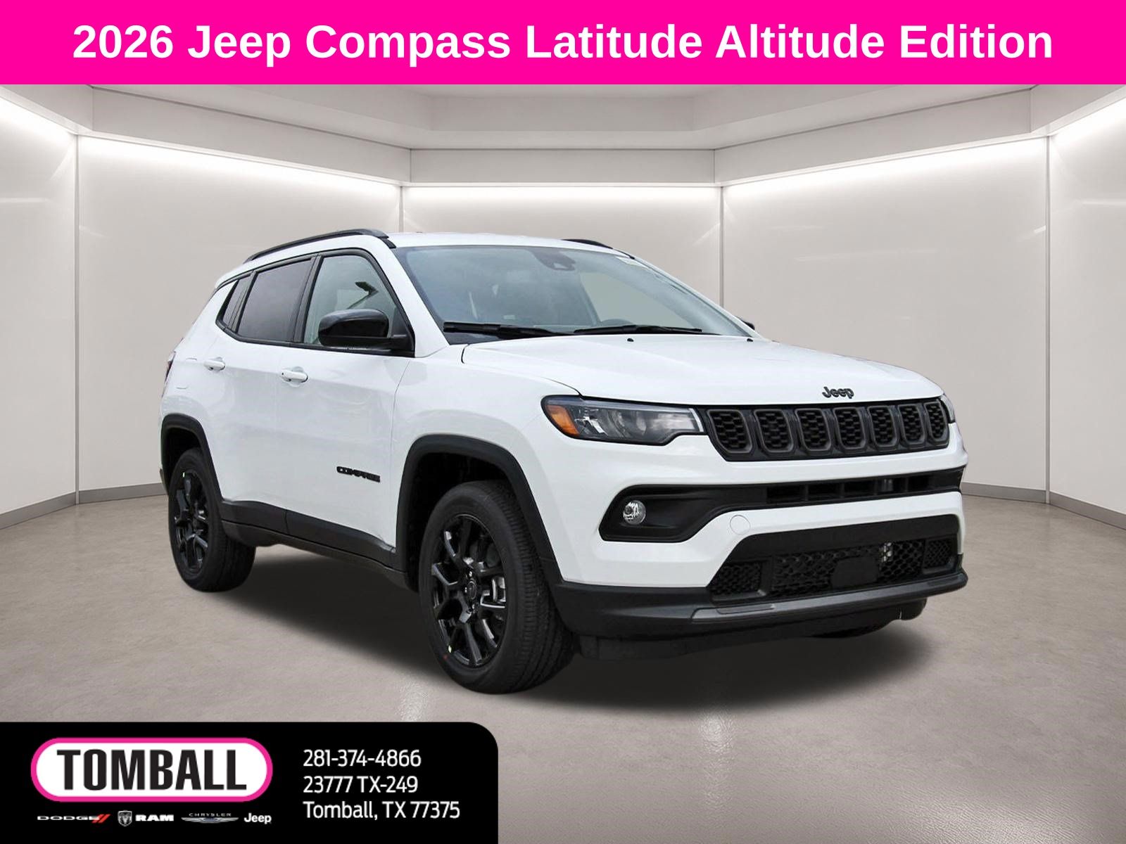 Bright White Clearcoat 2026 Jeep Compass SUV / Crossover Four-Wheel Drive 8-Speed Automatic