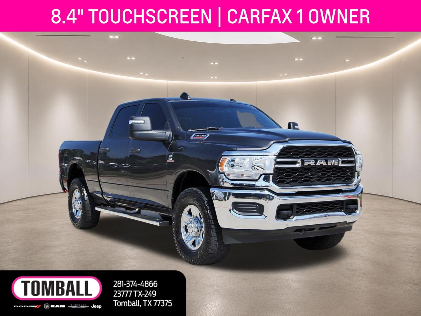 Gray (Granite Crystal Metallic Clearcoat) 2024 RAM 2500 Pickup Truck Four-Wheel Drive 6-Speed Automatic