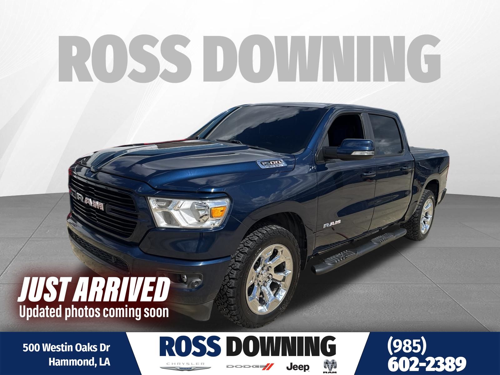 Patriot Blue Pearlcoat 2019 RAM 1500 Pickup Truck 4X2 8-Speed Automatic