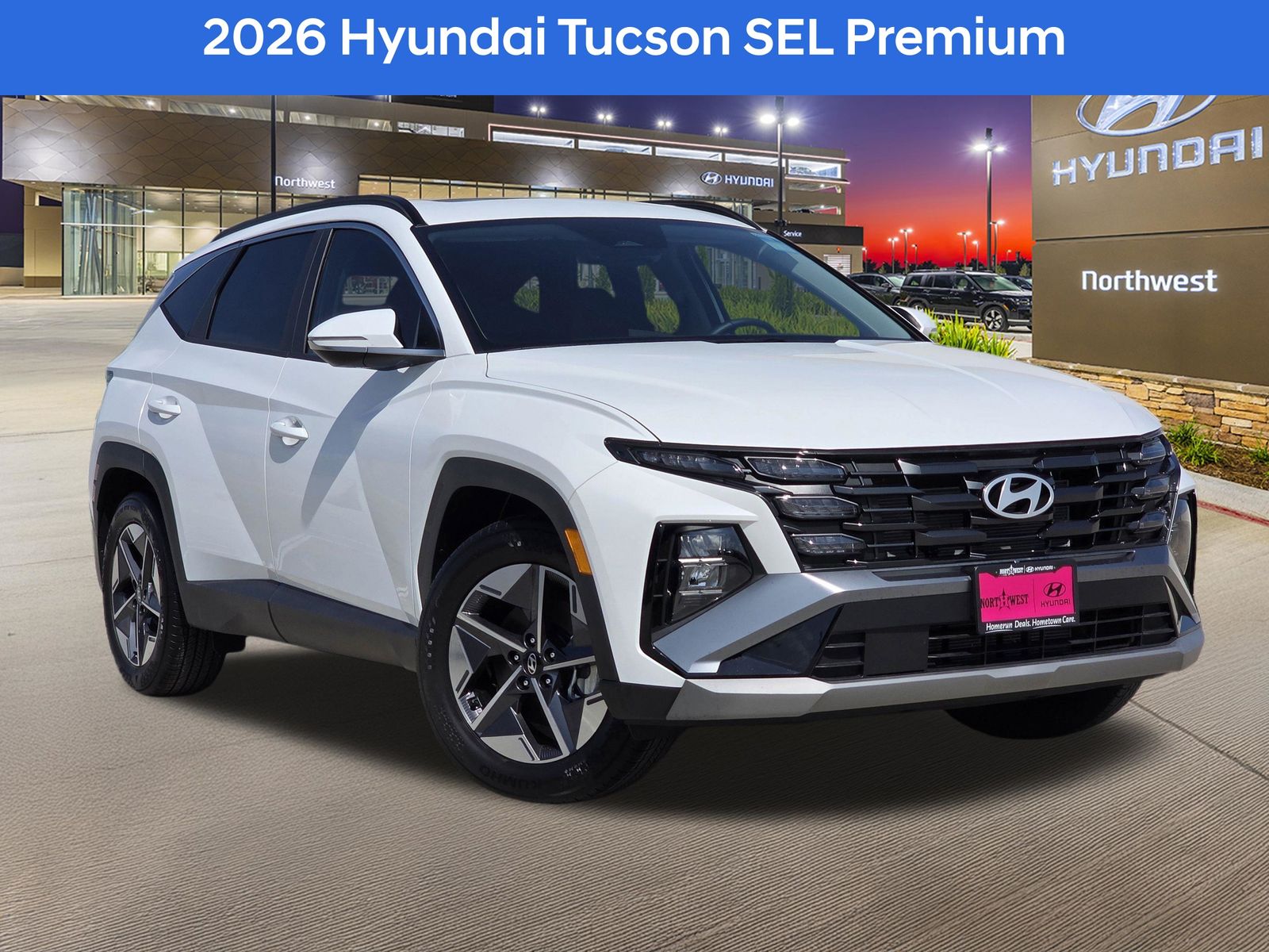 White Pearl 2026 Hyundai Tucson SUV / Crossover Front-Wheel Drive 8-Speed Automatic