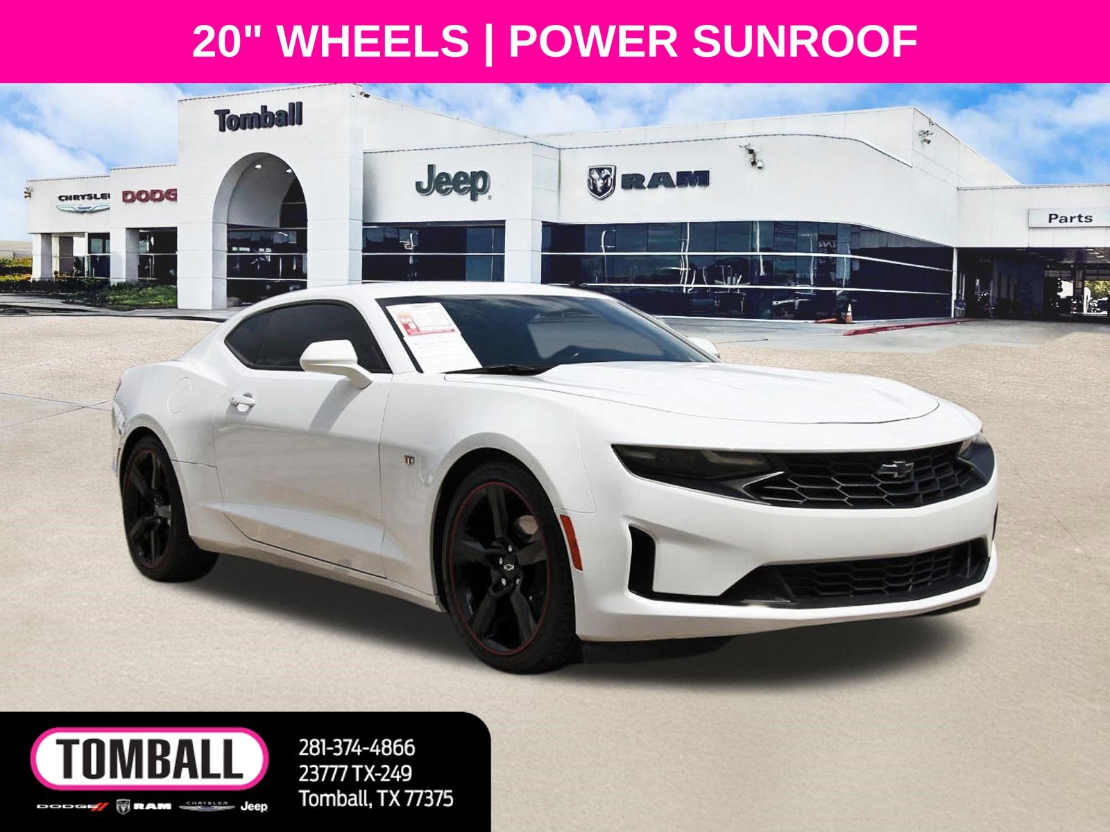 Summit White 2022 Chevrolet Camaro Coupe Rear-Wheel Drive Automatic