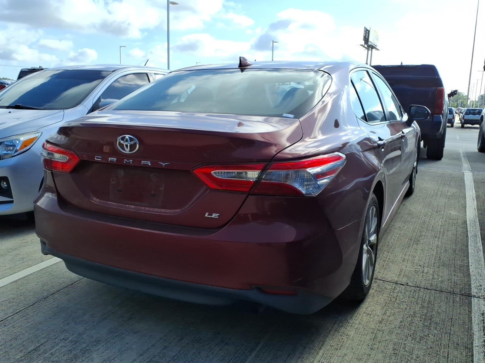 2019 Toyota Camry LE Red at Cook Ford