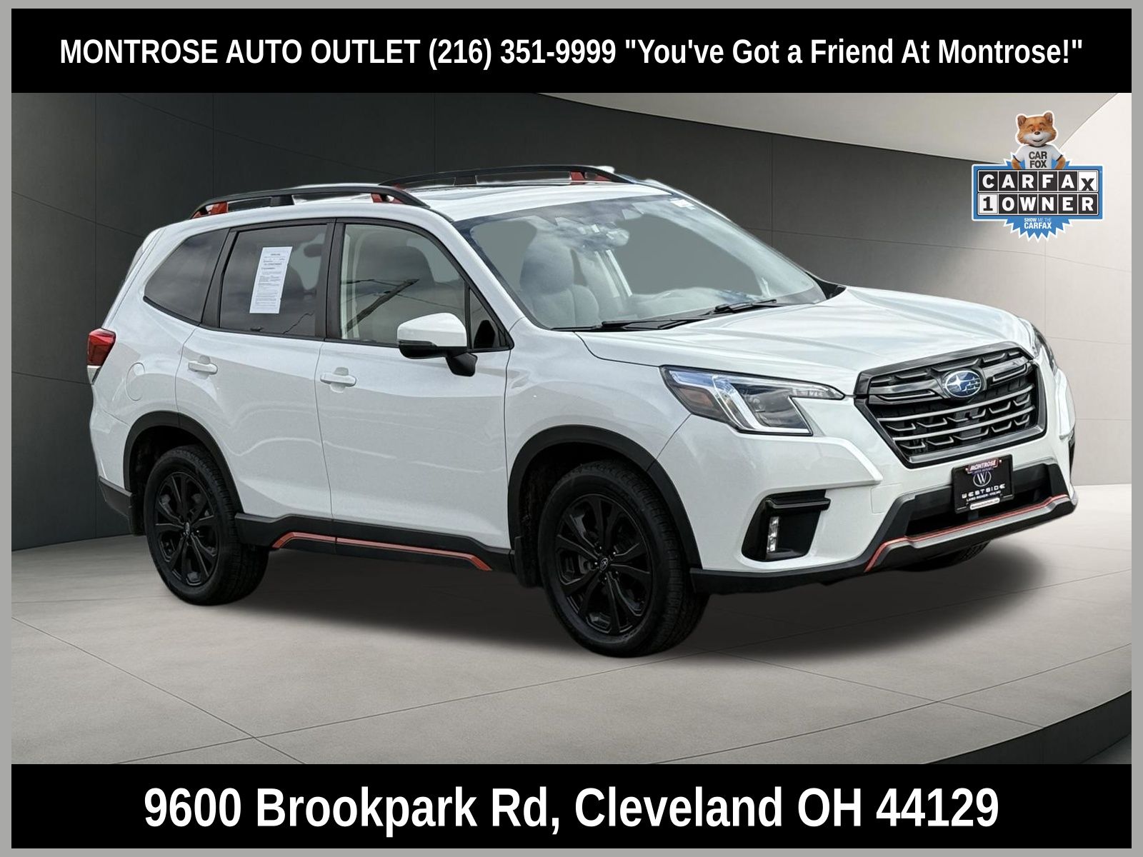 Crystal White Pearl 2022 Subaru Forester Sport Crossover AWD SUV / Crossover All-Wheel Drive Continuously Variable Transmission