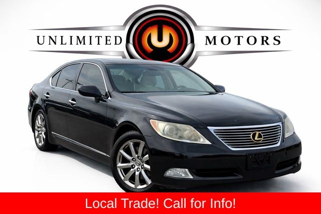 Black (Obsidian) 2008 Lexus LS 460 L RWD Sedan Rear-Wheel Drive 8-Speed Automatic