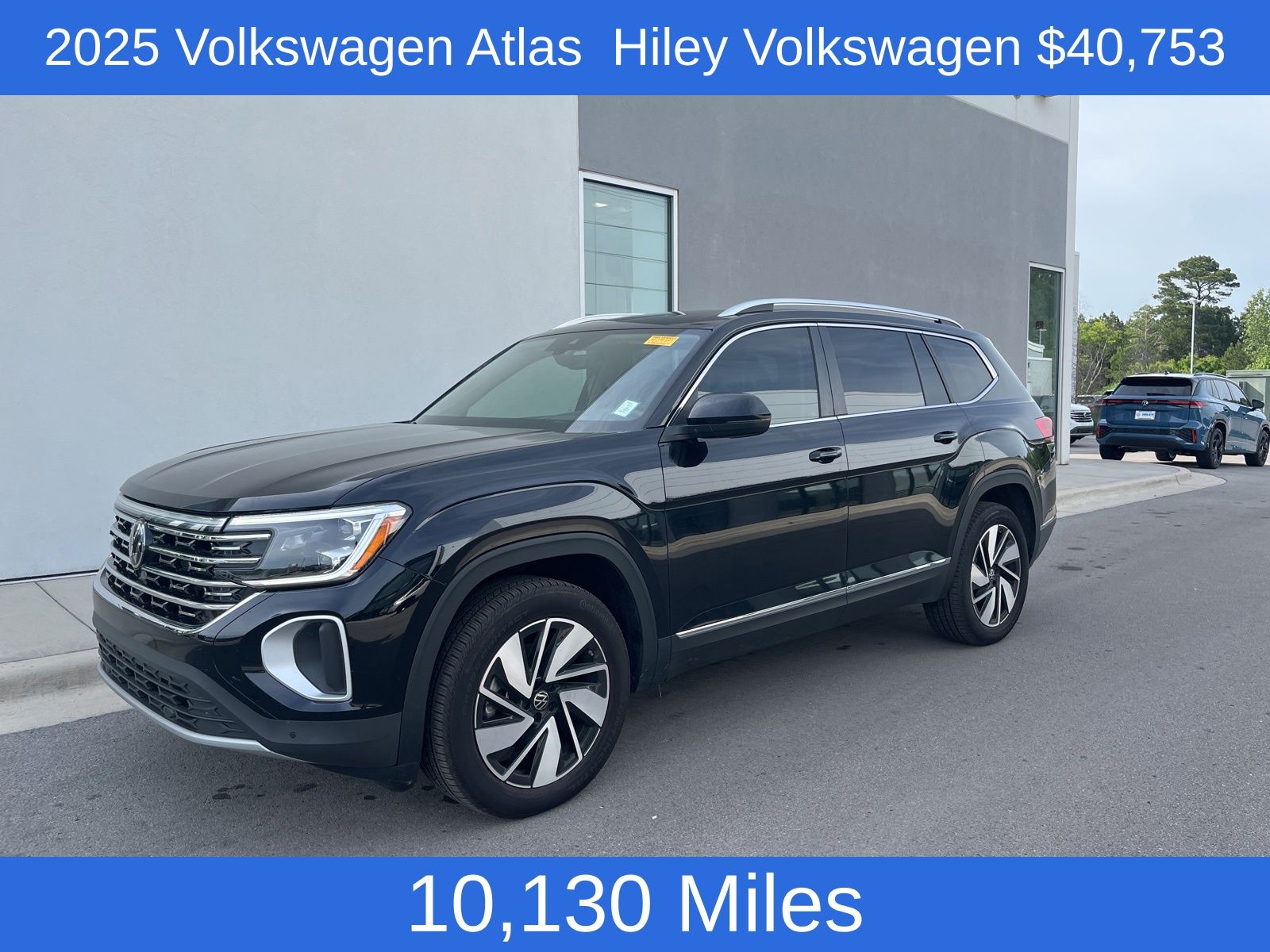 Deep Black Pearl 2025 Volkswagen Atlas SEL 4Motion SUV / Crossover All-Wheel Drive 8-Speed Automatic