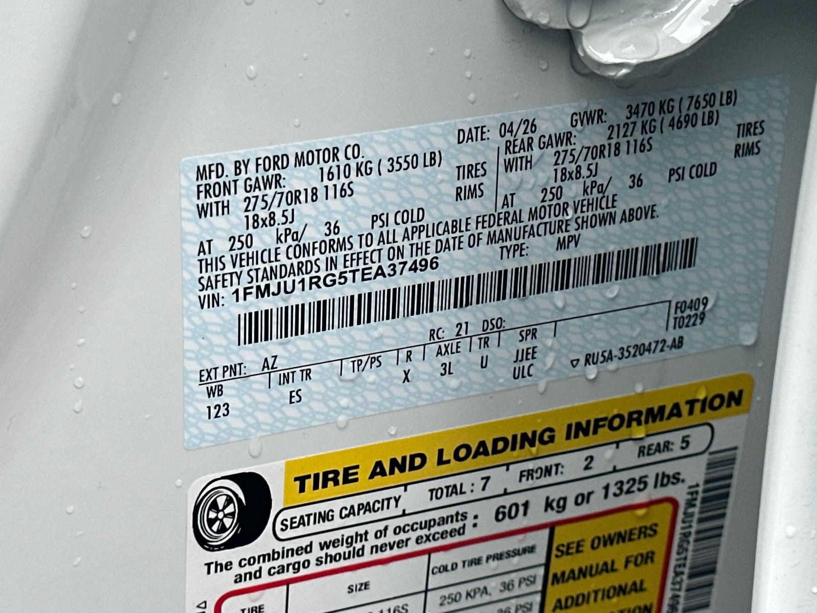 New 2026 Star White Metallic Tri-Coat Ford Tremor® image 34