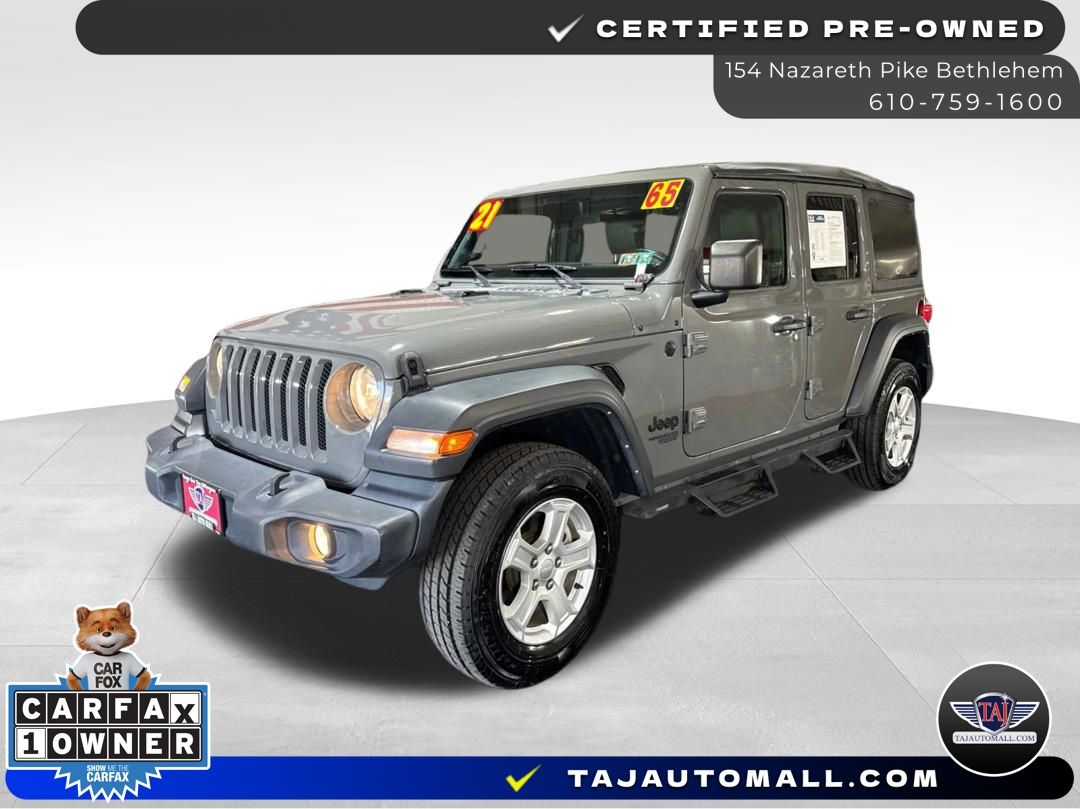 Gray Clearcoat 2021 Jeep Wrangler SUV / Crossover Four-Wheel Drive 8-Speed Automatic