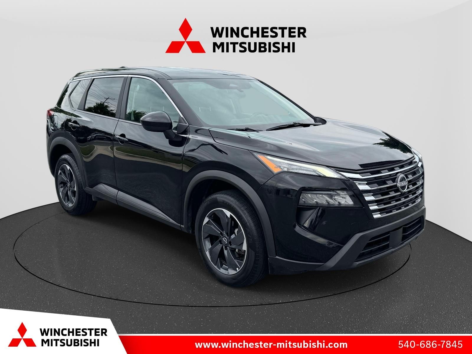 Super Black 2025 Nissan Rogue SUV / Crossover All-Wheel Drive Continuously Variable Transmission