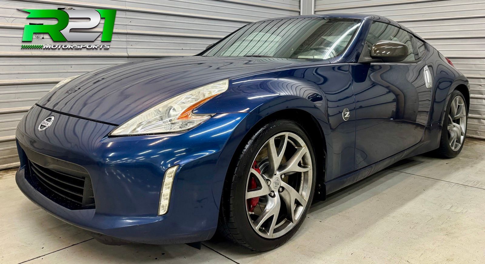 Midnight Blue Metallic 2014 Nissan 370Z Coupe Rear-Wheel Drive 6-Speed Manual