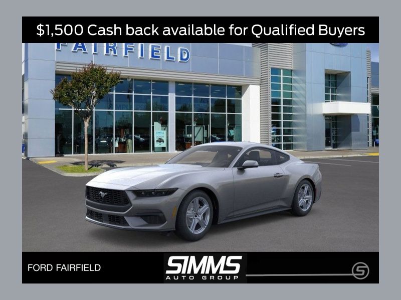 Carbonized Gray Metallic 2026 Ford Mustang EcoBoost Fastback RWD Coupe Rear-Wheel Drive Automatic