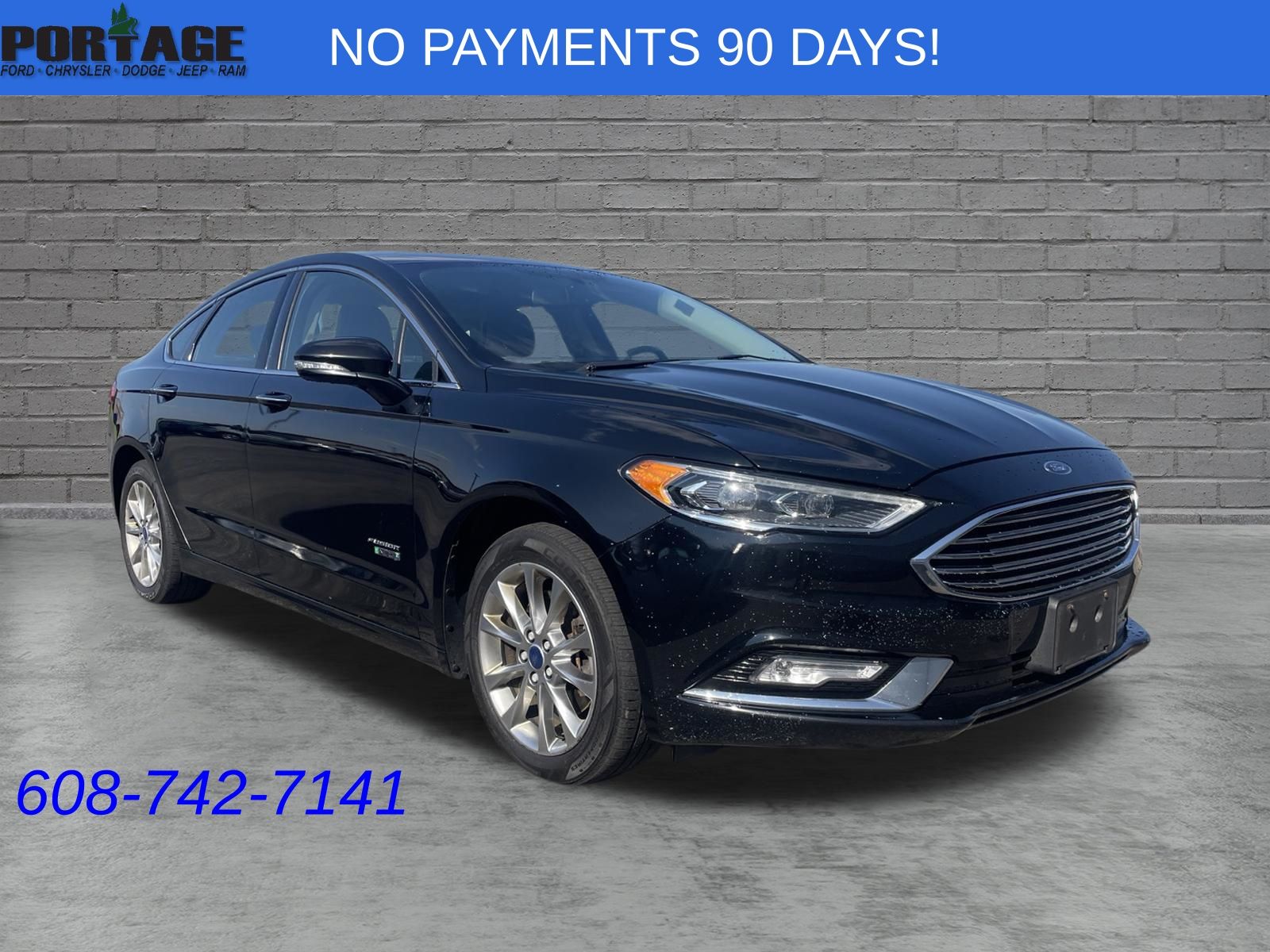 Shadow Black 2017 Ford Fusion Energi Sedan Front-Wheel Drive Continuously Variable Transmission