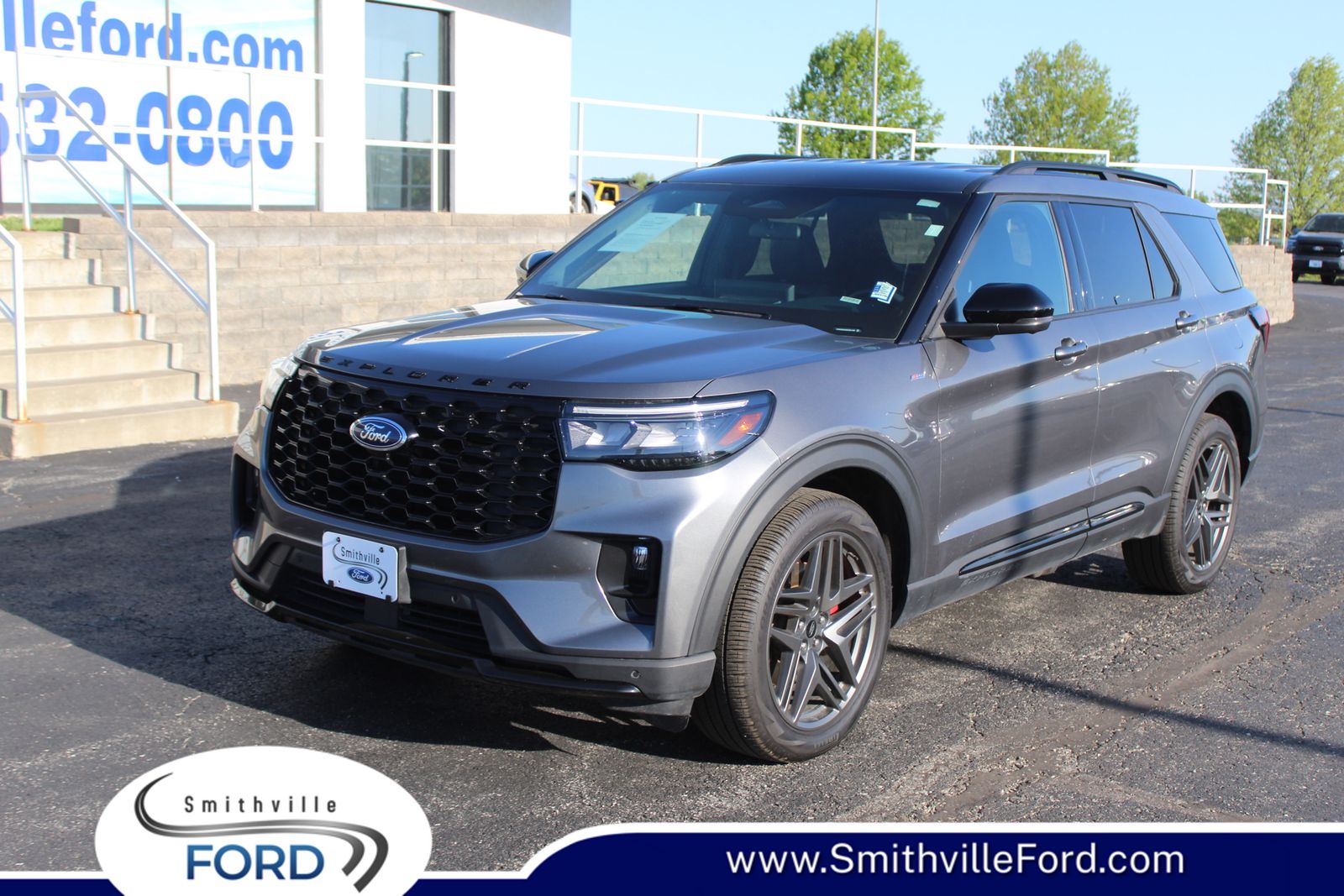 Carbonized Gray Metallic 2025 Ford Explorer ST-Line AWD SUV / Crossover All-Wheel Drive Automatic