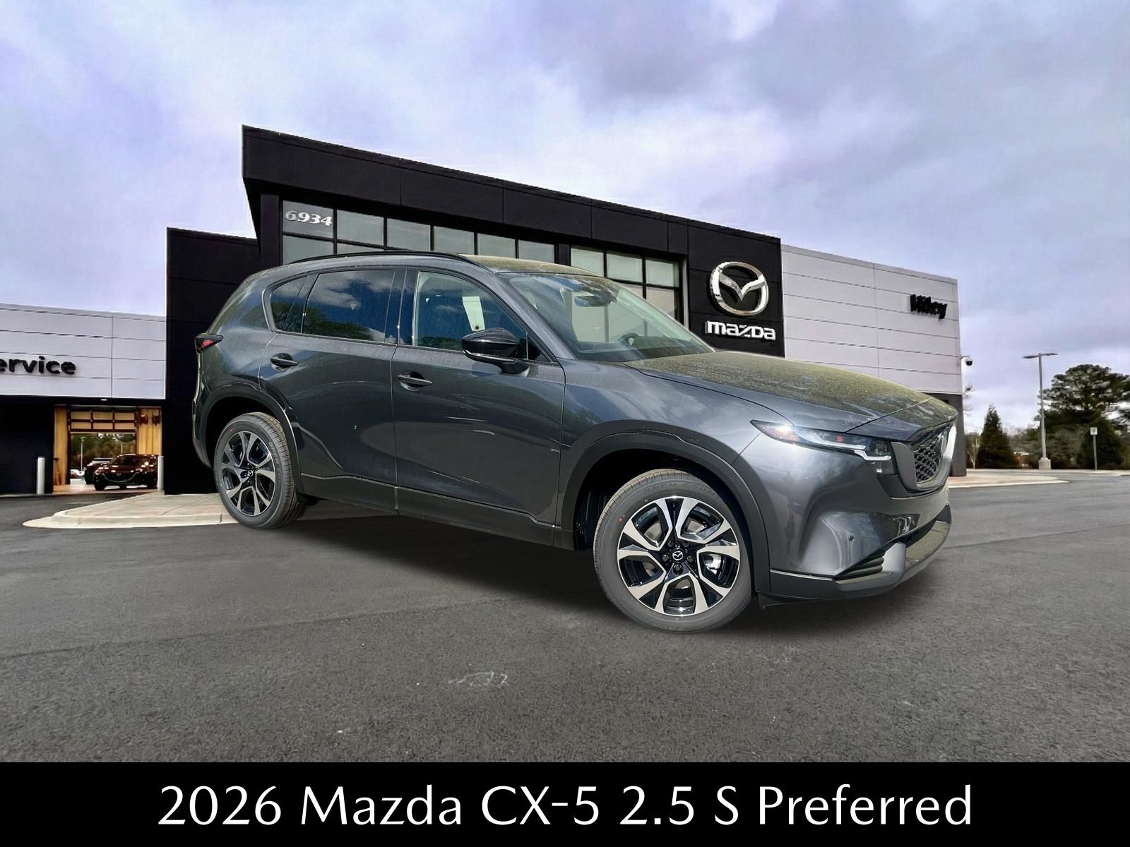 Machine Gray Metallic 2026 Mazda CX-5 2.5 S Preferred AWD SUV / Crossover All-Wheel Drive 6-Speed Automatic