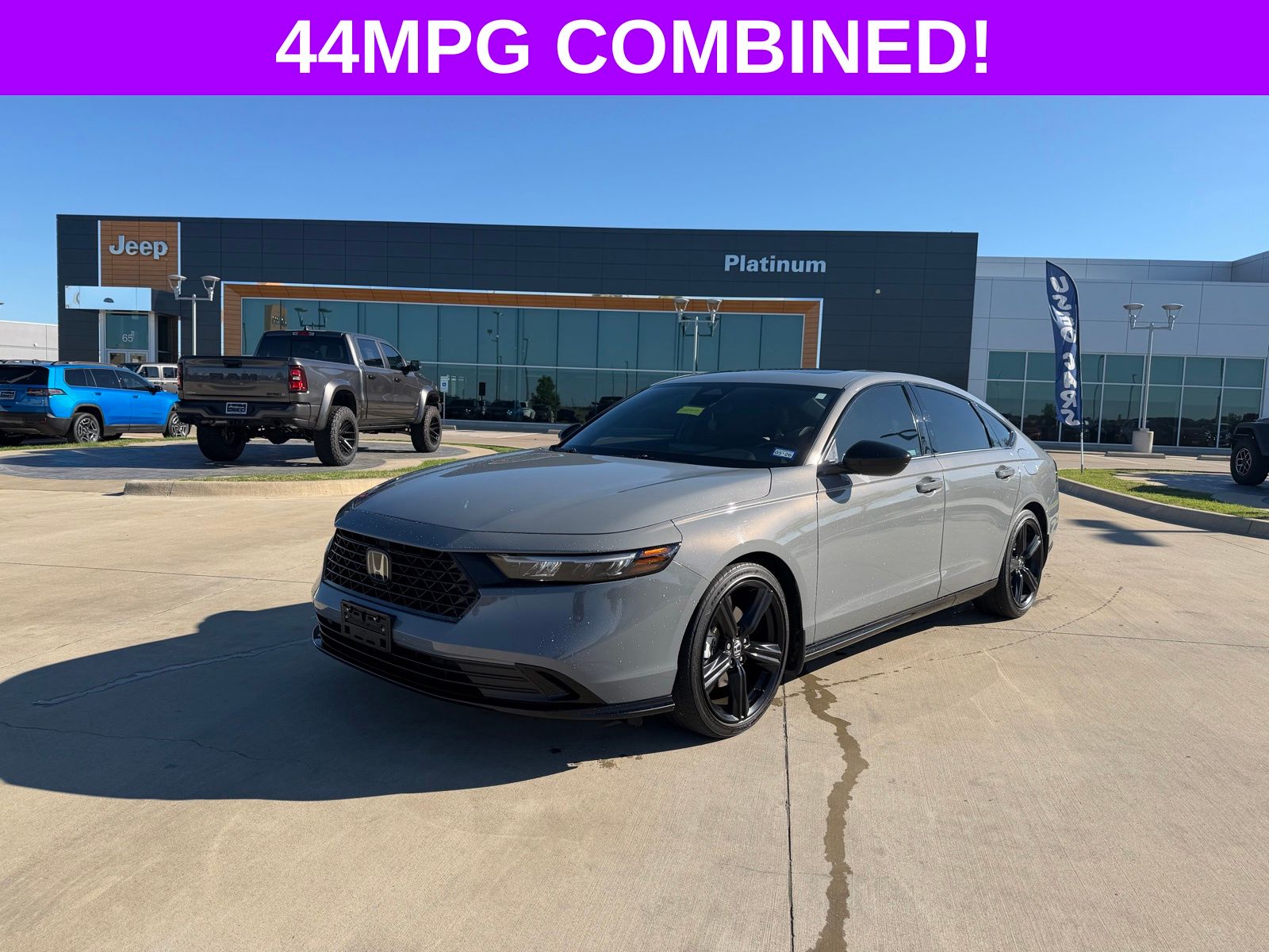 Urban Gray Pearl 2024 Honda Accord Hybrid Sport-L FWD Sedan Front-Wheel Drive Continuously Variable Transmission