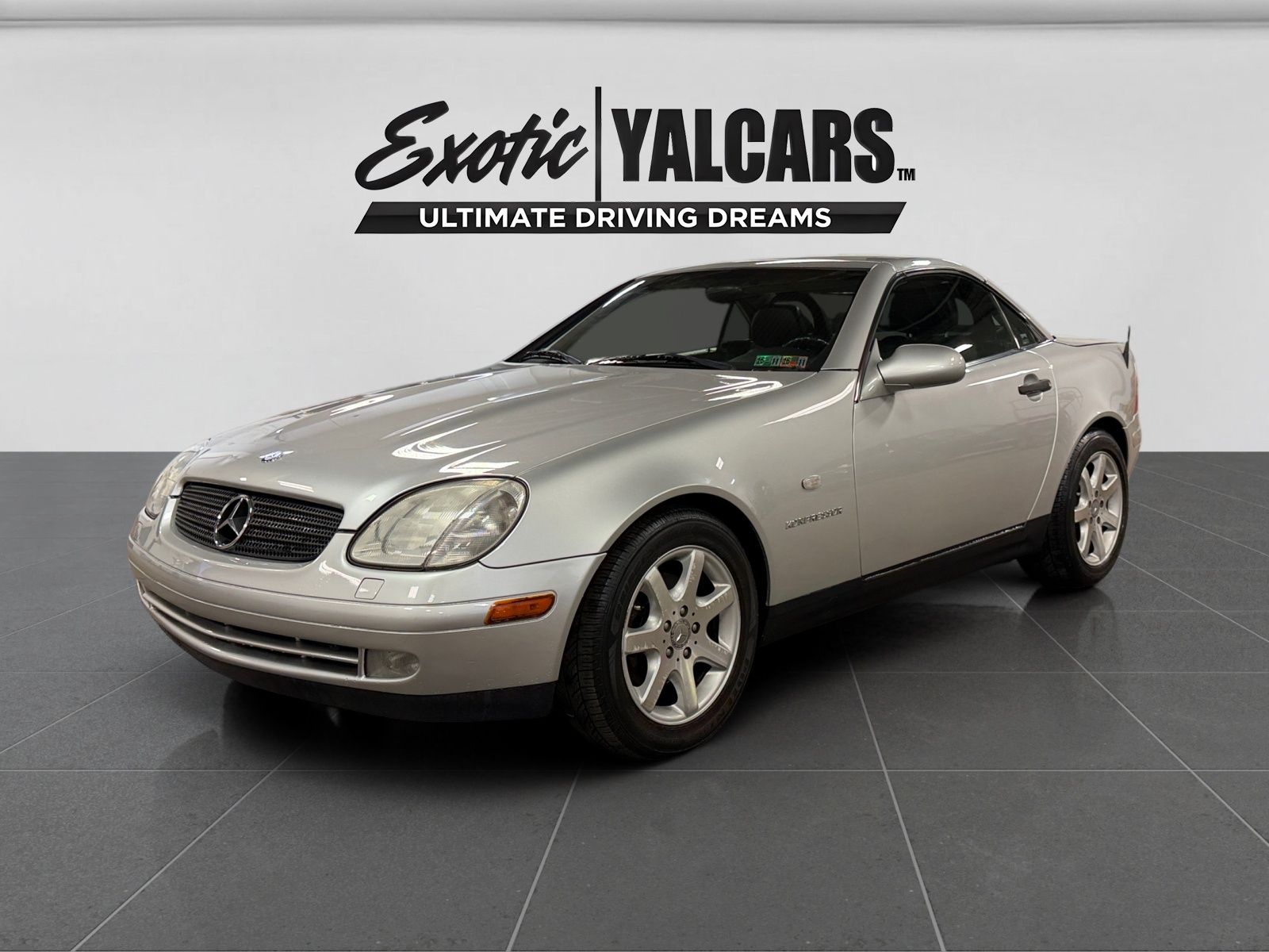 Silver 1999 Mercedes-Benz SLK 230 Supercharged Convertible Rear-Wheel Drive 5-Speed Automatic Overdrive