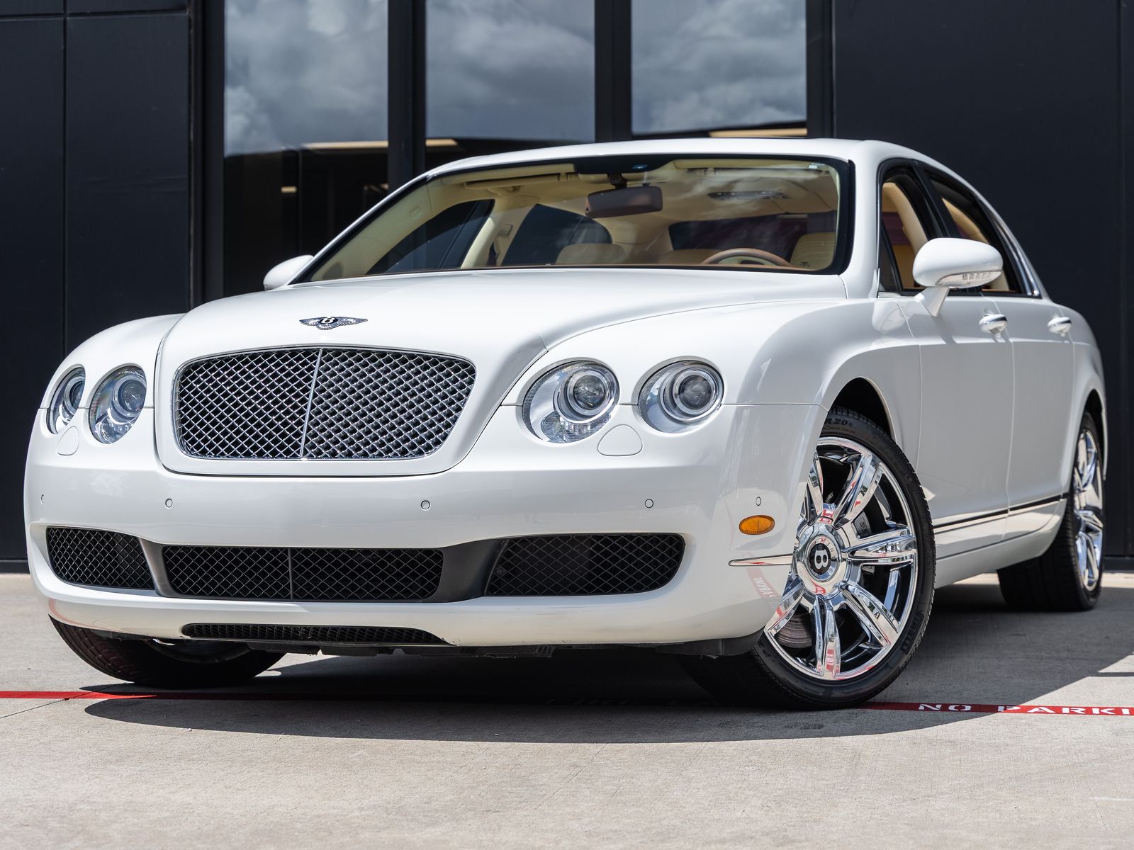 White 2008 Bentley Continental Flying Spur Sedan All-Wheel Drive 6-Speed Automatic