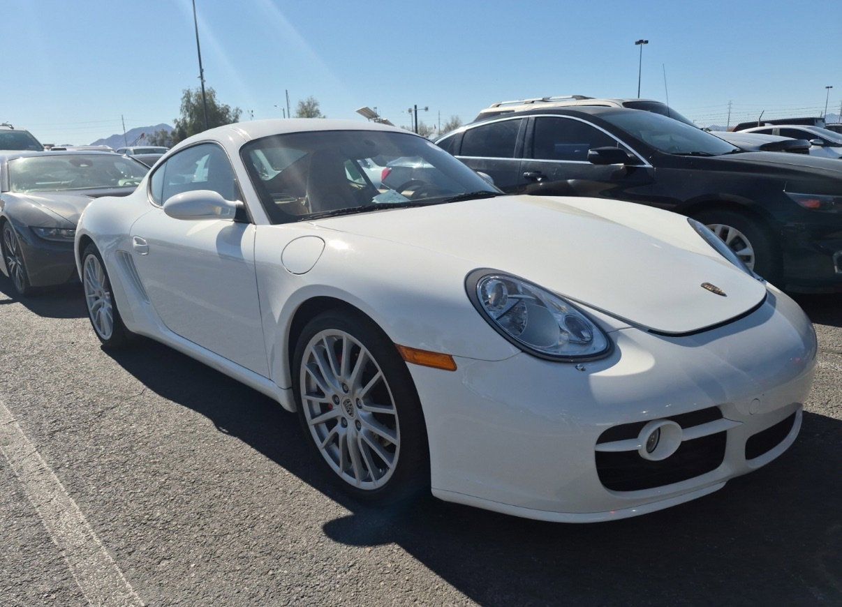 Carrara White 2008 Porsche Cayman S Coupe Rear-Wheel Drive 6-Speed Manual Overdrive