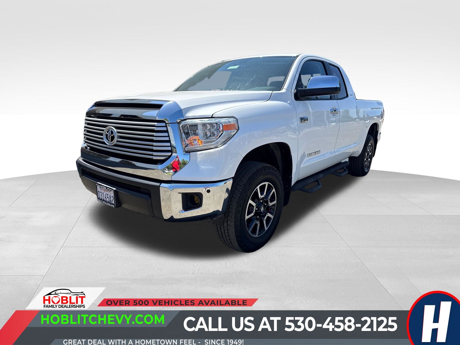 Super White 2016 Toyota Tundra Pickup Truck Four-Wheel Drive 6-Speed Automatic Overdrive