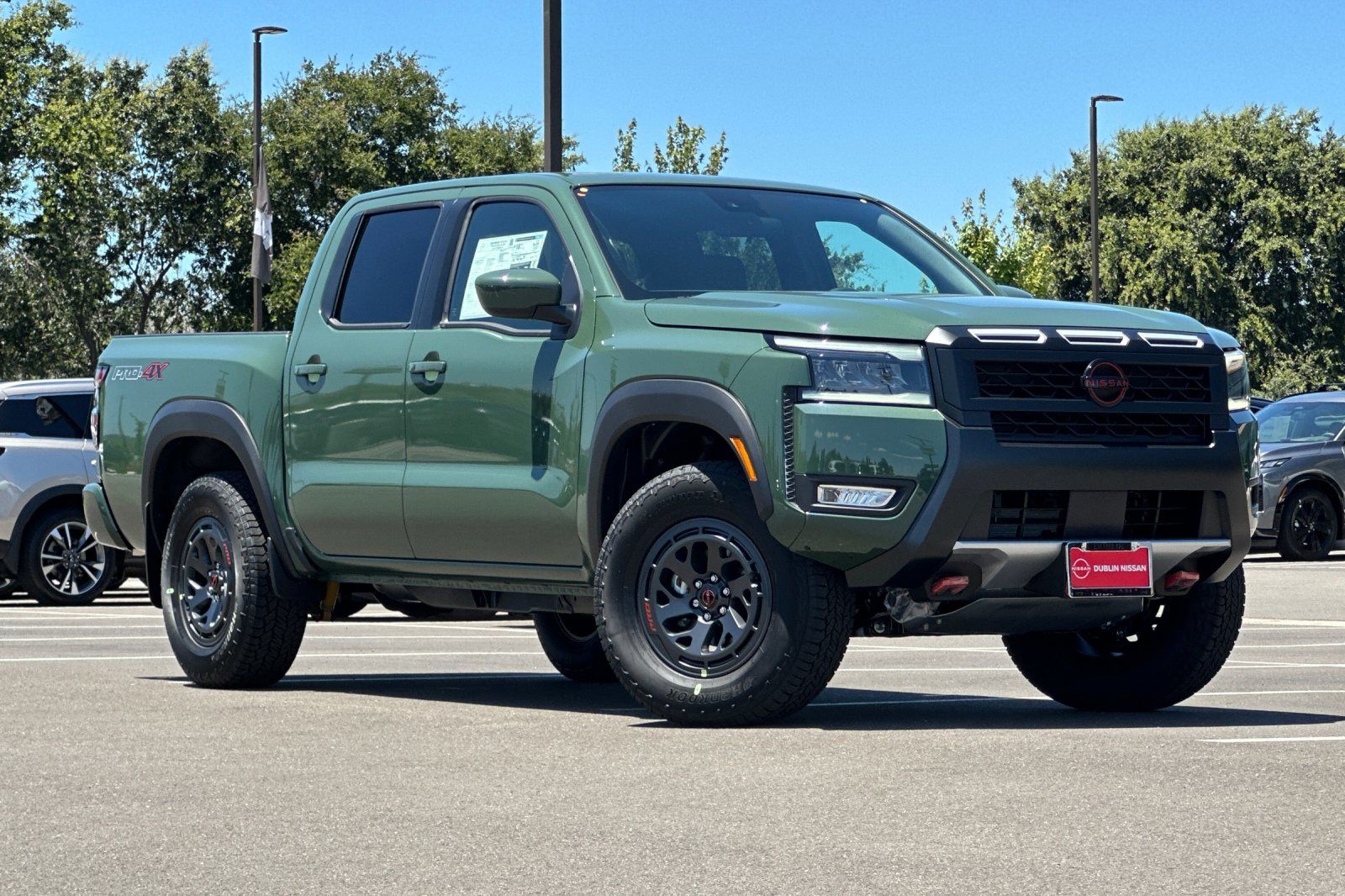 Tactical Green Metallic 2026 Nissan Frontier Pickup Truck Four-Wheel Drive 9-Speed Automatic Overdrive
