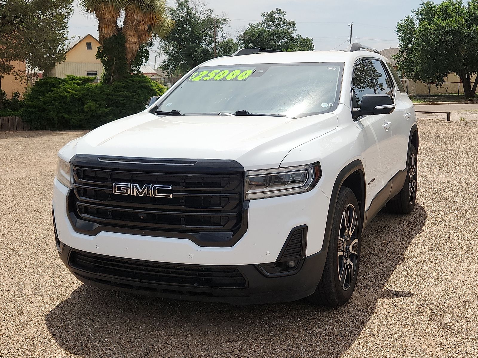 Summit White 2021 GMC Acadia SLT FWD SUV / Crossover Front-Wheel Drive 9-Speed Automatic