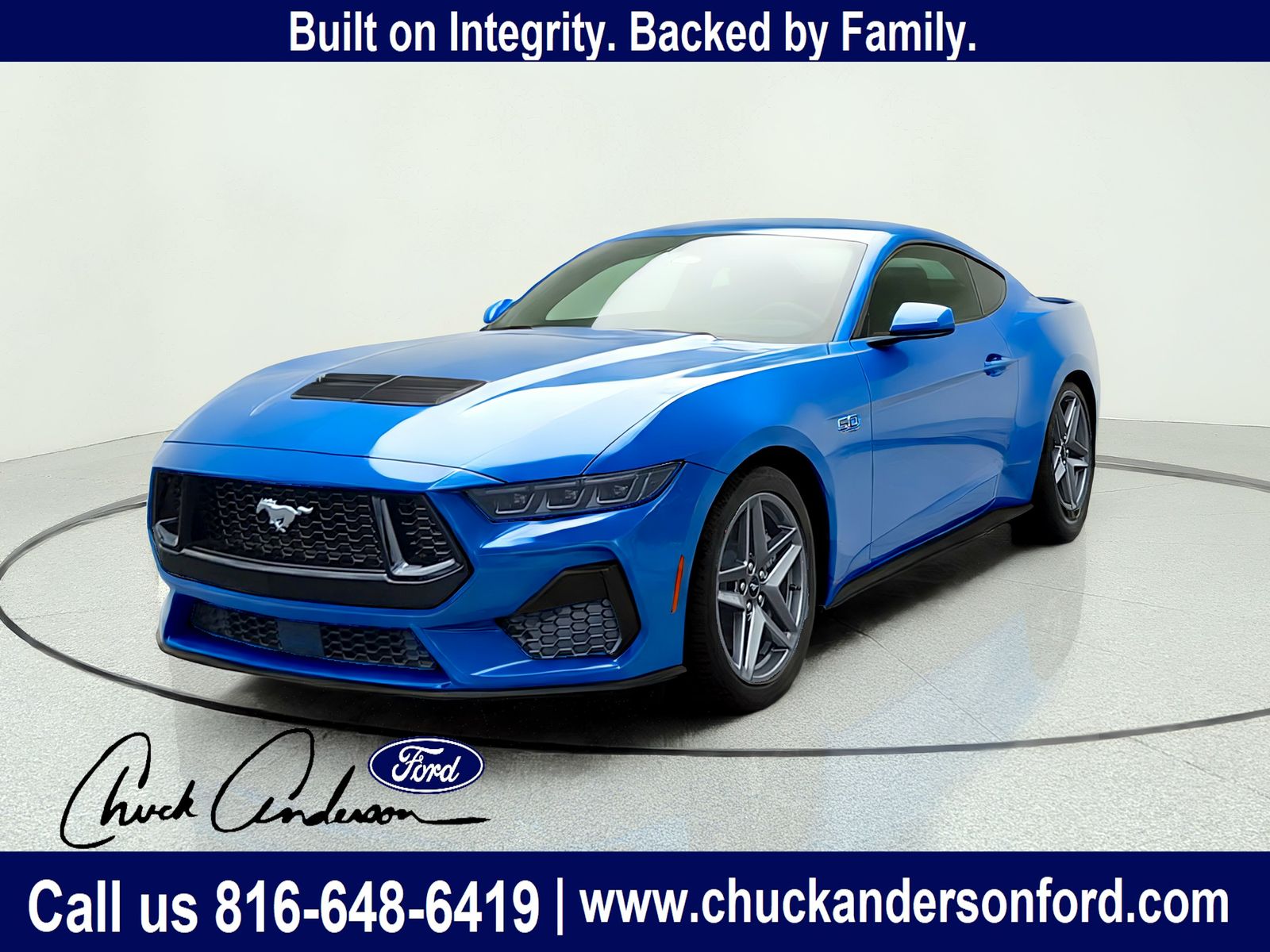 Grabber Blue Metallic 2026 Ford Mustang Coupe Rear-Wheel Drive Automatic