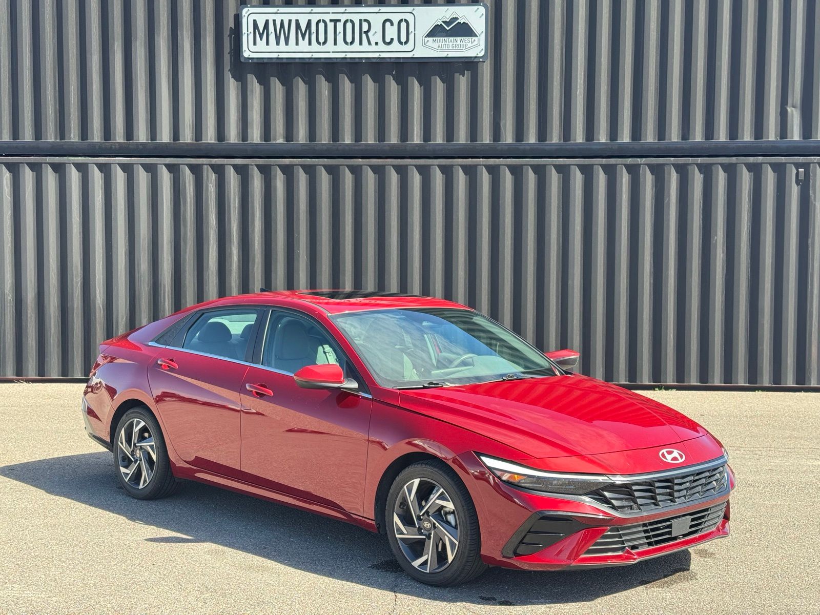 Ultimate Red 2025 Hyundai Elantra Sedan Front-Wheel Drive Continuously Variable Transmission