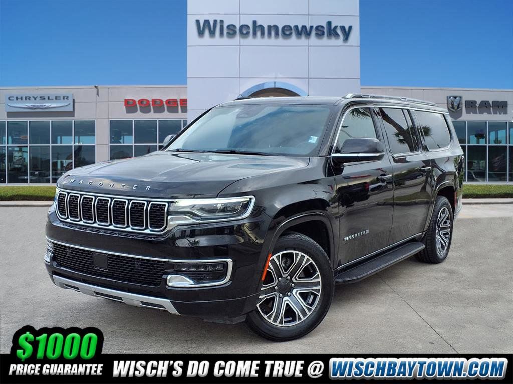 Diamond Black Crystal Pearlcoat 2024 Jeep Wagoneer L Series II 4WD SUV / Crossover Four-Wheel Drive 8-Speed Automatic