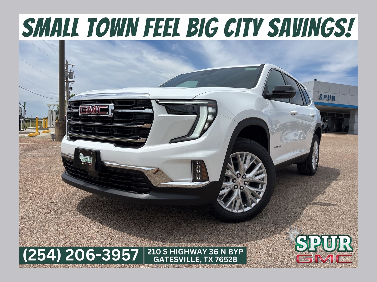 White 2026 GMC Acadia Elevation FWD SUV / Crossover Front-Wheel Drive 8-Speed Automatic