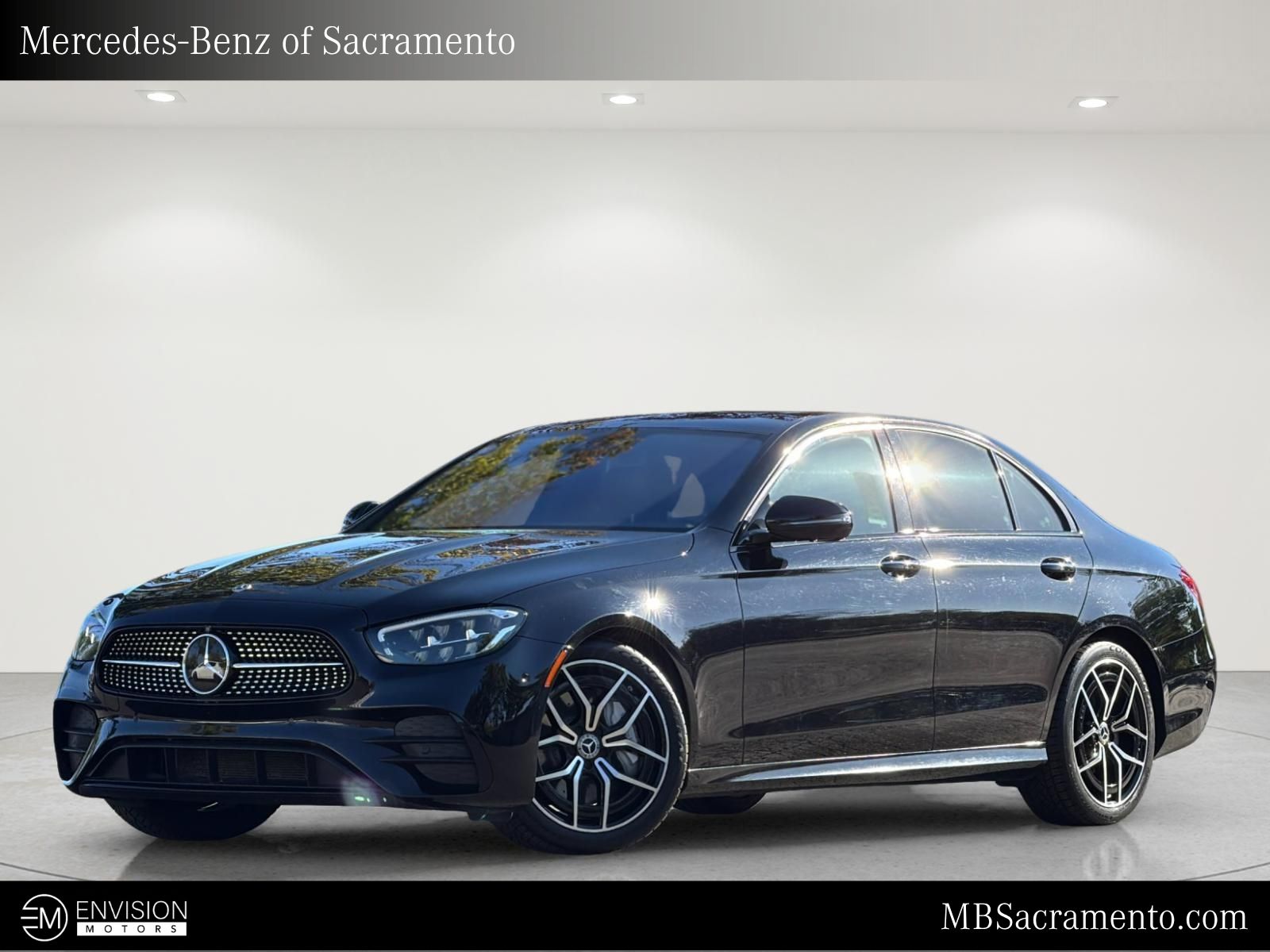 Black 2022 Mercedes-Benz E-Class Sedan Rear-Wheel Drive 9-Speed Automatic