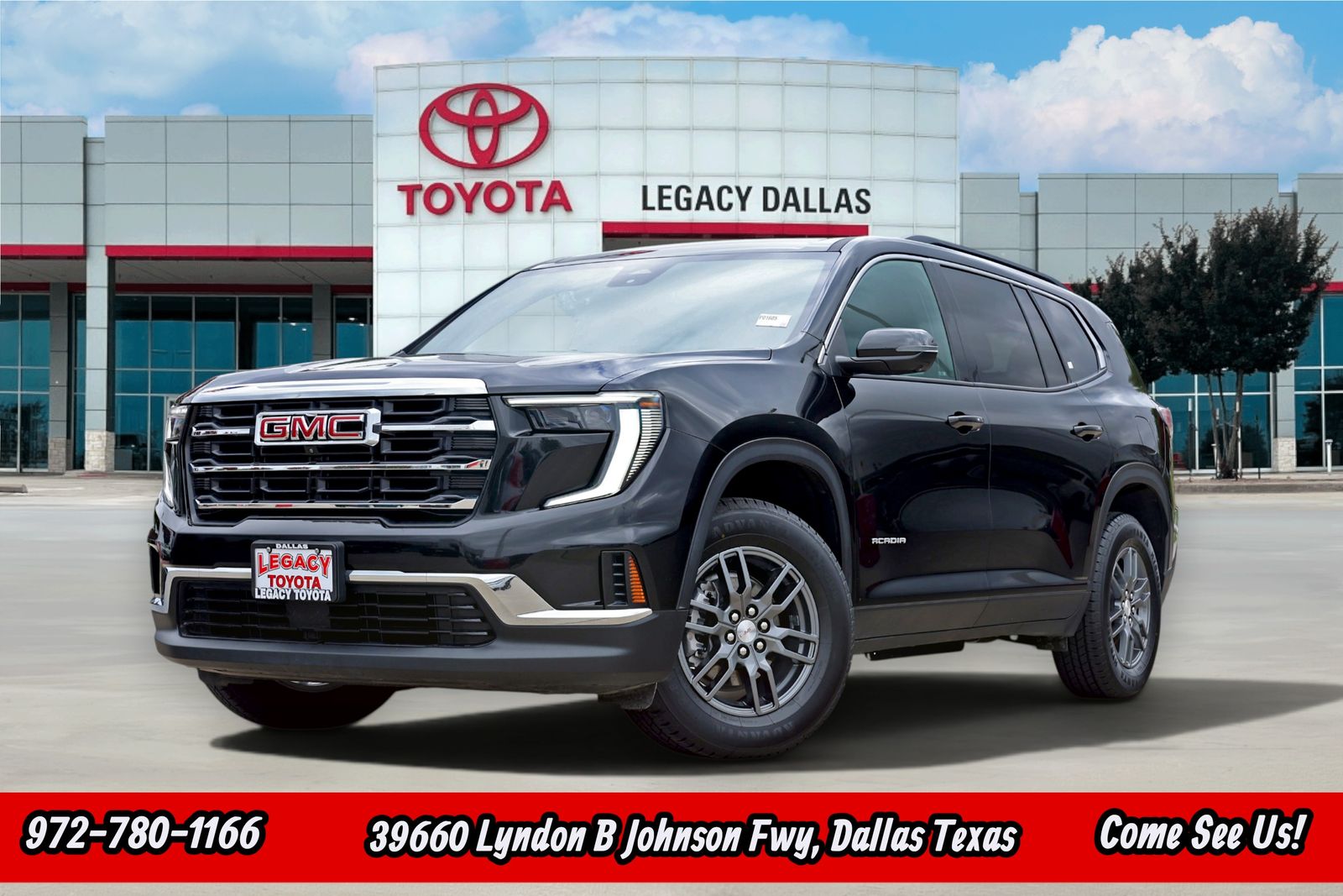 Black (Ebony Twilight Metallic) 2025 GMC Acadia Elevation FWD SUV / Crossover Front-Wheel Drive 8-Speed Automatic