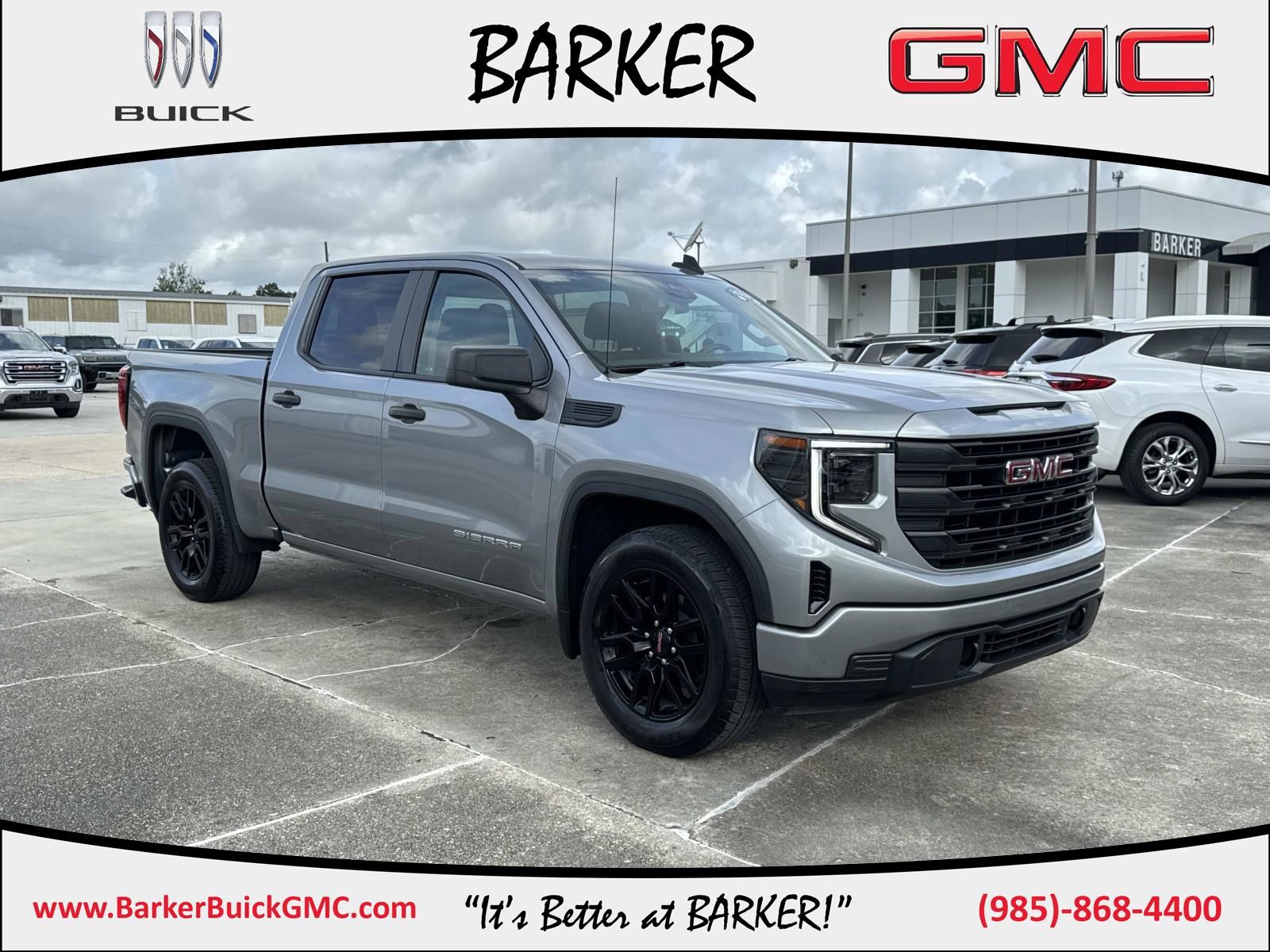 Sterling Metallic 2024 GMC Sierra 1500 Pro Crew Cab RWD Pickup Truck 4X2 8-Speed Automatic
