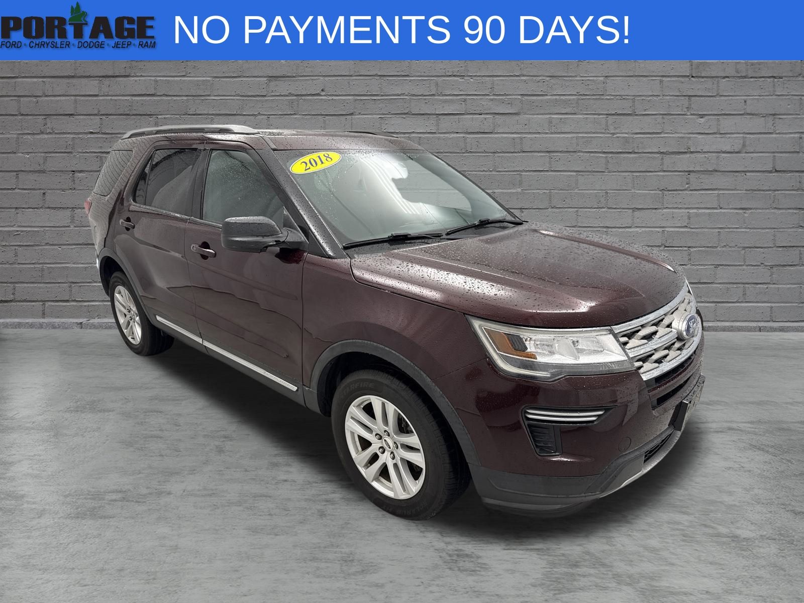 Red (Burgundy) 2018 Ford Explorer SUV / Crossover All-Wheel Drive 6-Speed Automatic