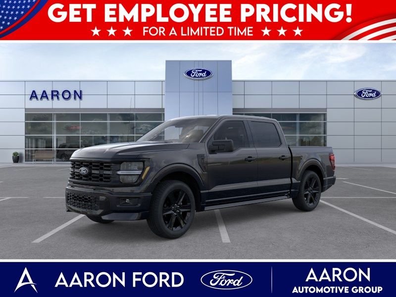 Agate Black Metallic 2026 Ford F-150 STX SuperCrew 4WD Pickup Truck Four-Wheel Drive Automatic