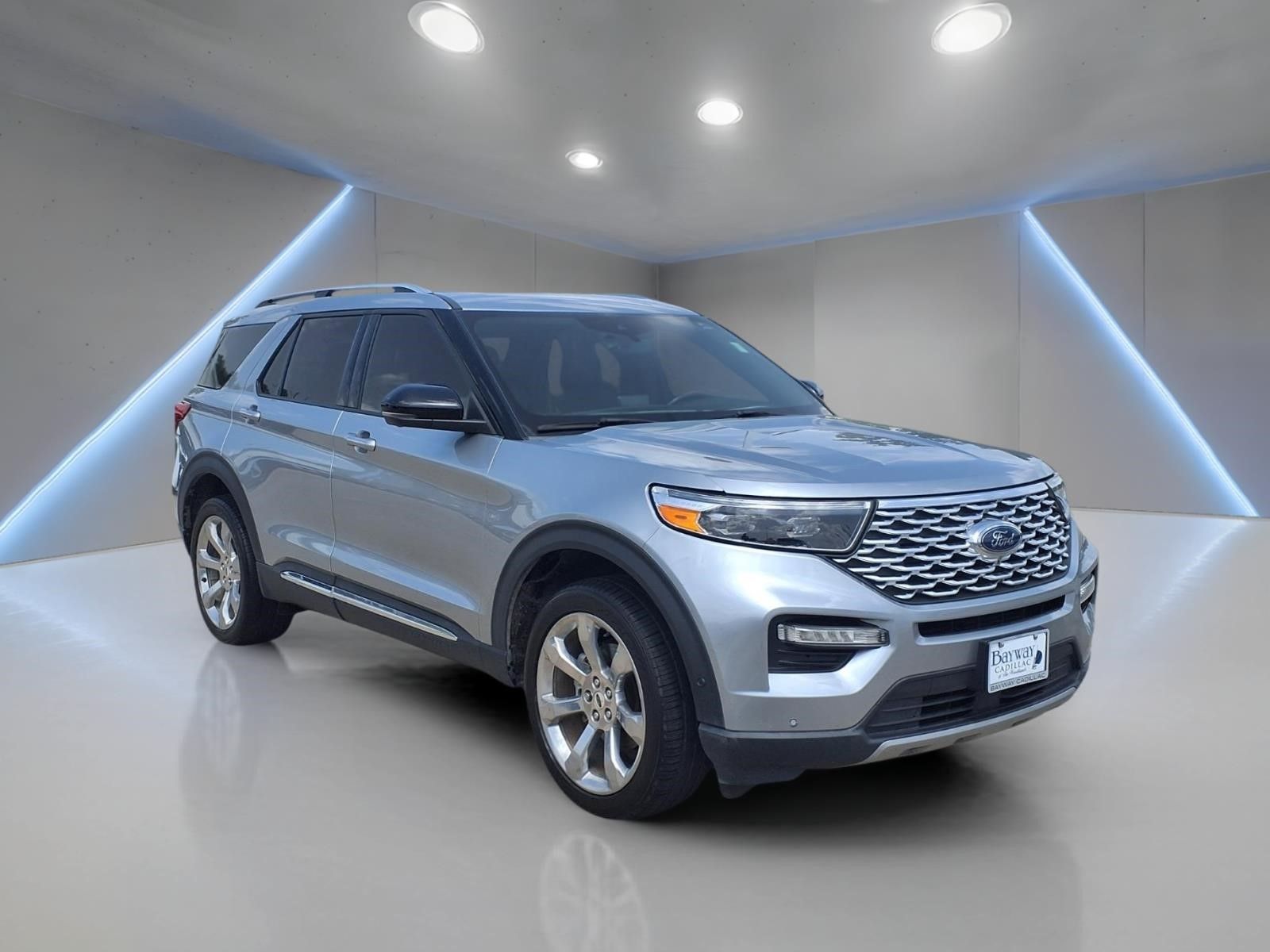 2020 Ford Explorer Platinum Silver at Wharton Ford