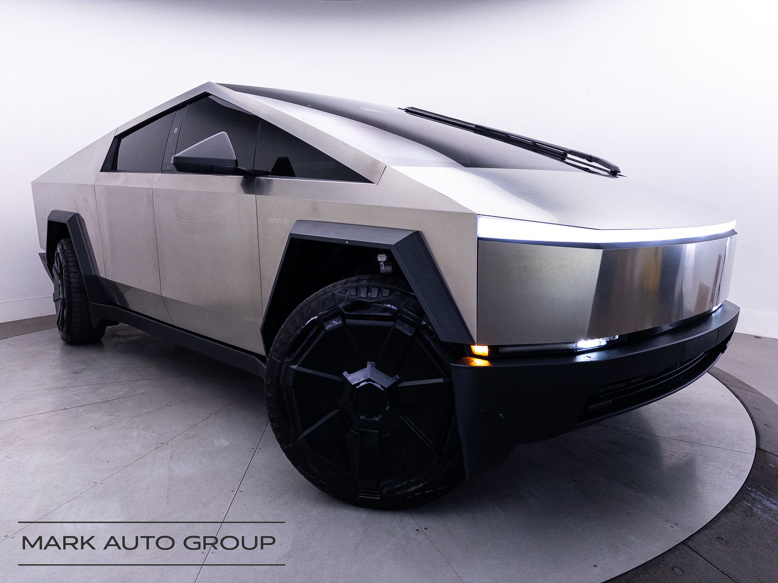 Gray 2024 Tesla Cybertruck Pickup Truck All-Wheel Drive 1-Speed Automatic