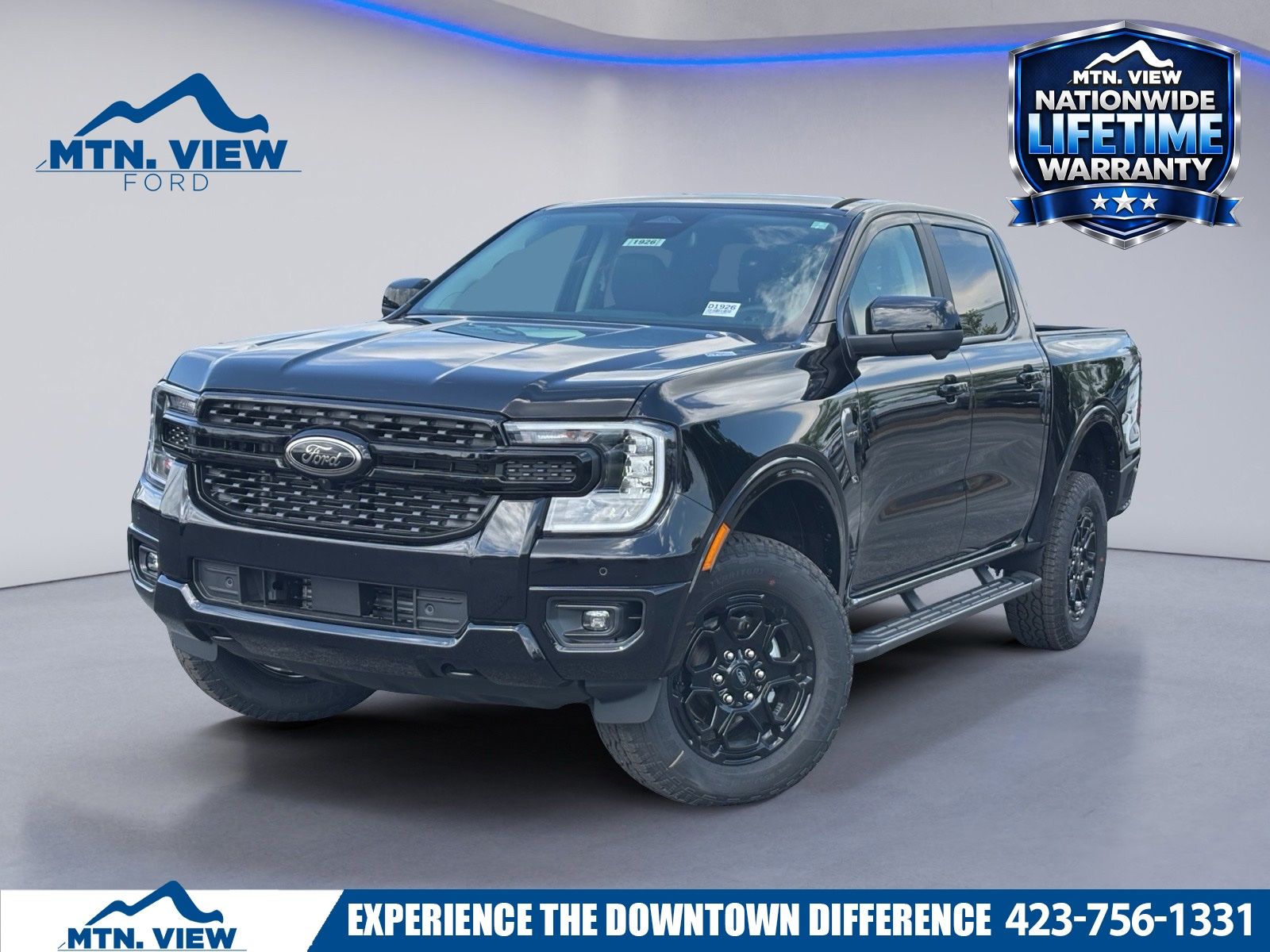 Shadow Black 2026 Ford Ranger Pickup Truck Four-Wheel Drive Automatic