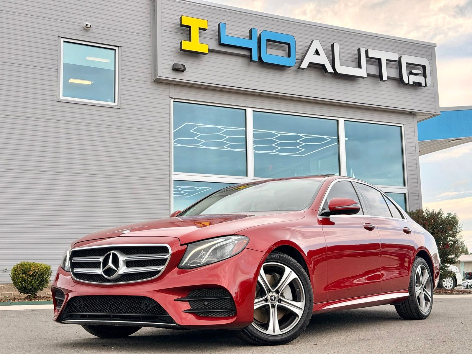 Red 2020 Mercedes-Benz E-Class Sedan All-Wheel Drive 9-Speed Automatic