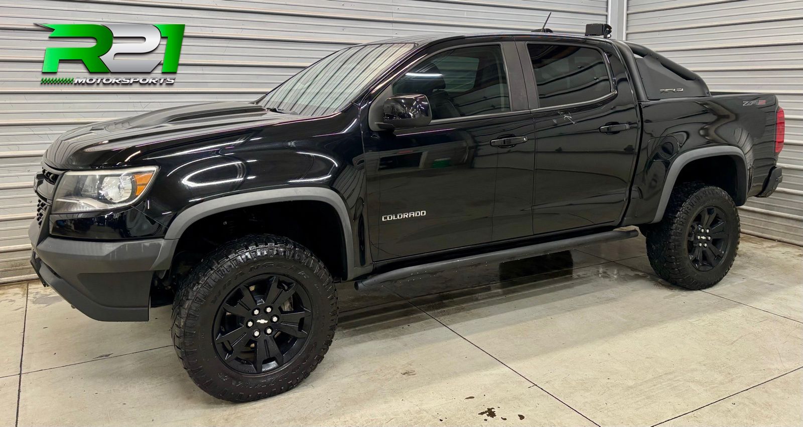 Black 2018 Chevrolet Colorado ZR2 Crew Cab 4WD Pickup Truck Four-Wheel Drive 8-Speed Automatic