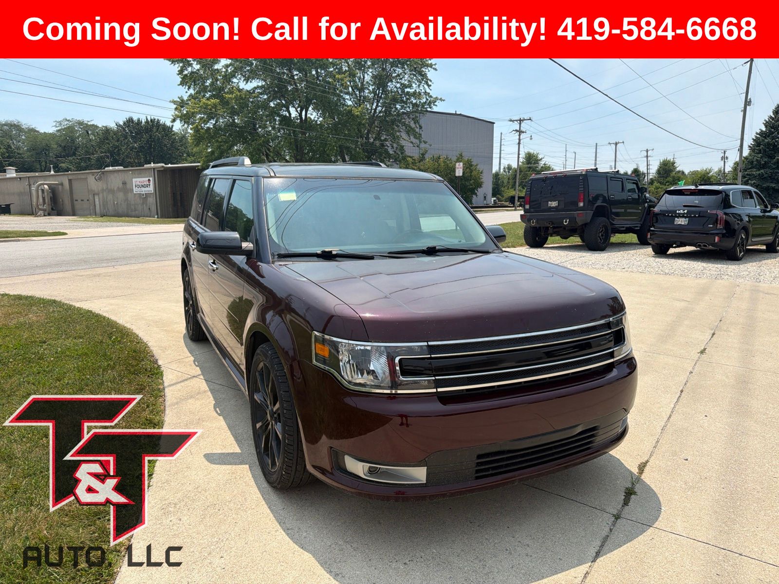 Red (Burgundy) 2018 Ford Flex SUV / Crossover All-Wheel Drive 6-Speed Automatic