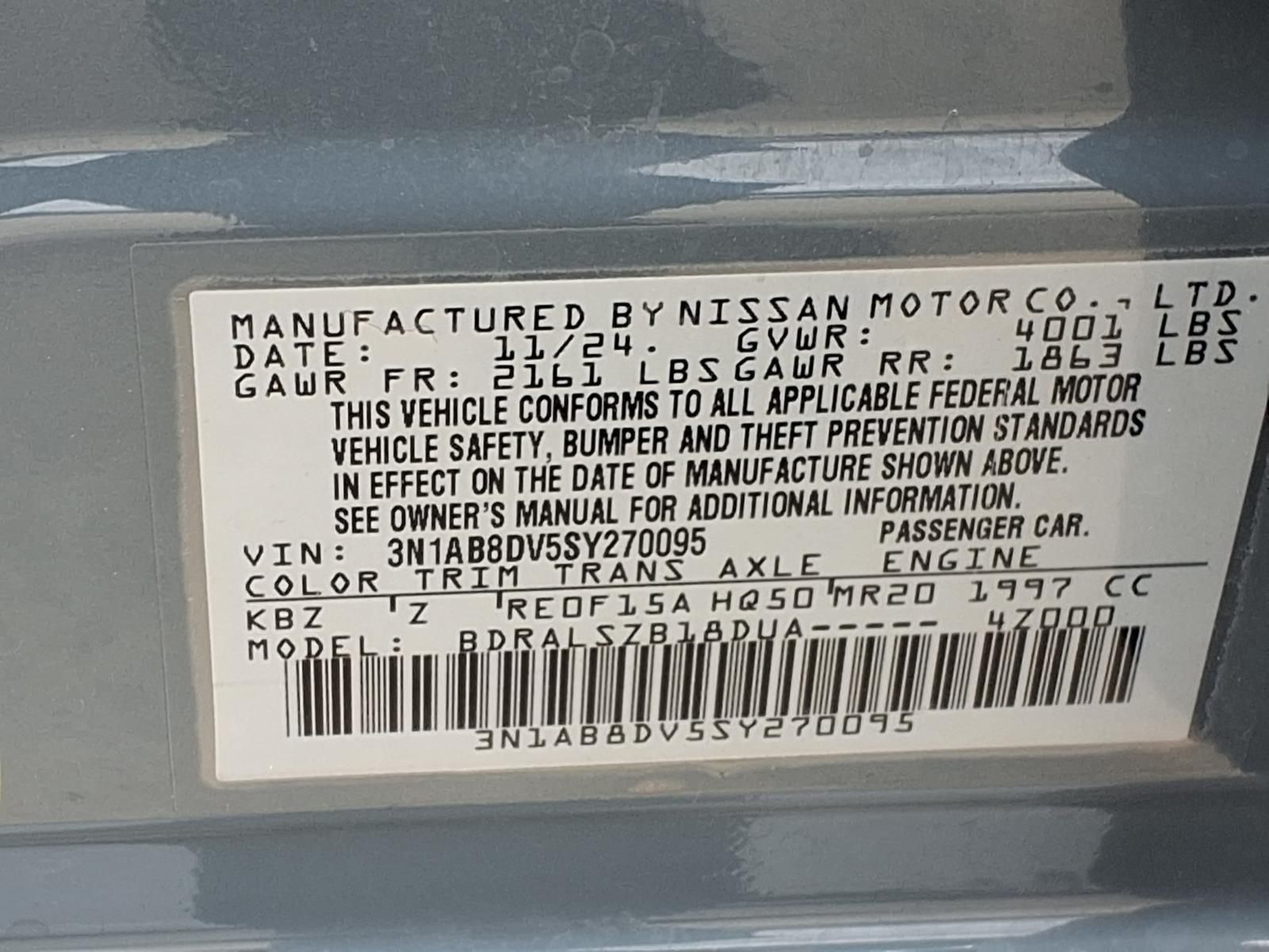 2025 Nissan Sentra SR Gray at Bravo Nissan