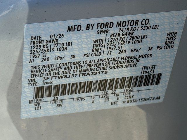 New 2026 Space White Metallic Ford XLT image 26