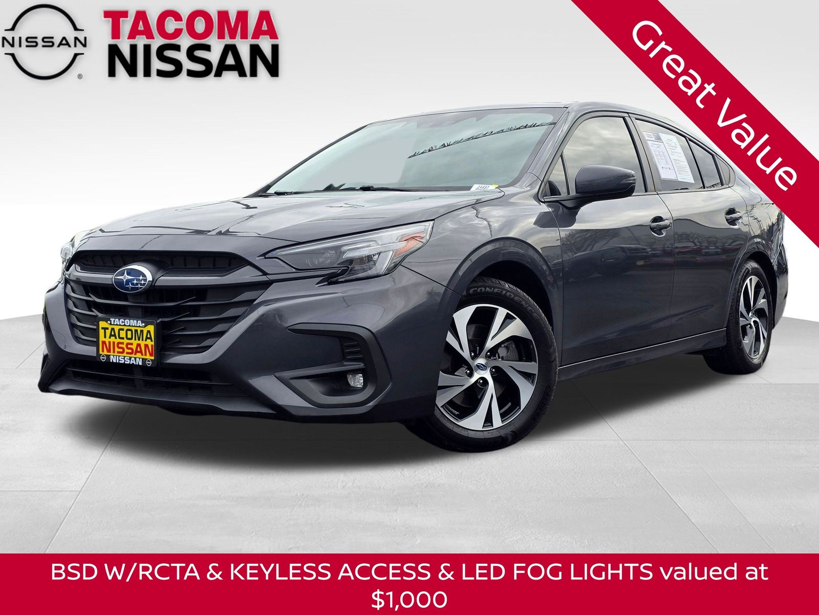 Magnetite Gray Metallic 2024 Subaru Legacy Premium AWD Sedan All-Wheel Drive Continuously Variable Transmission