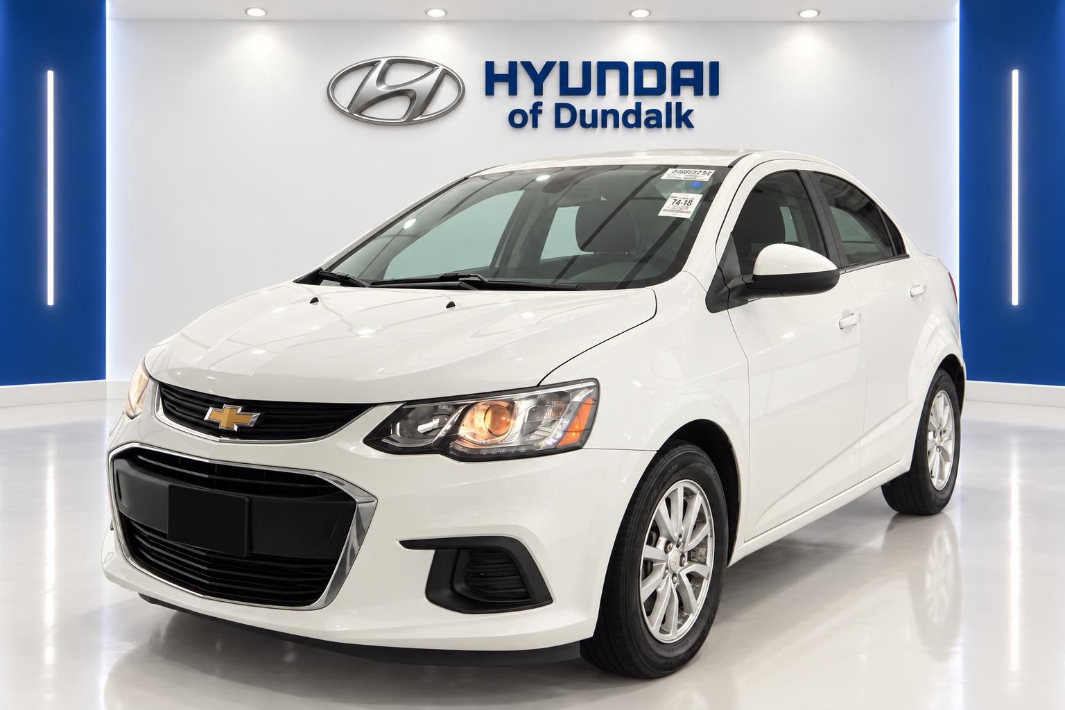 Summit White 2019 Chevrolet Sonic Sedan Front-Wheel Drive 6-Speed Automatic