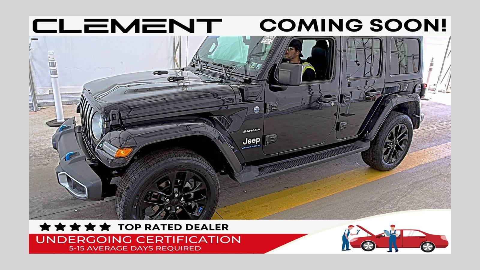 Black Clearcoat 2023 Jeep Wrangler 4xe SUV / Crossover Four-Wheel Drive 8-Speed Automatic