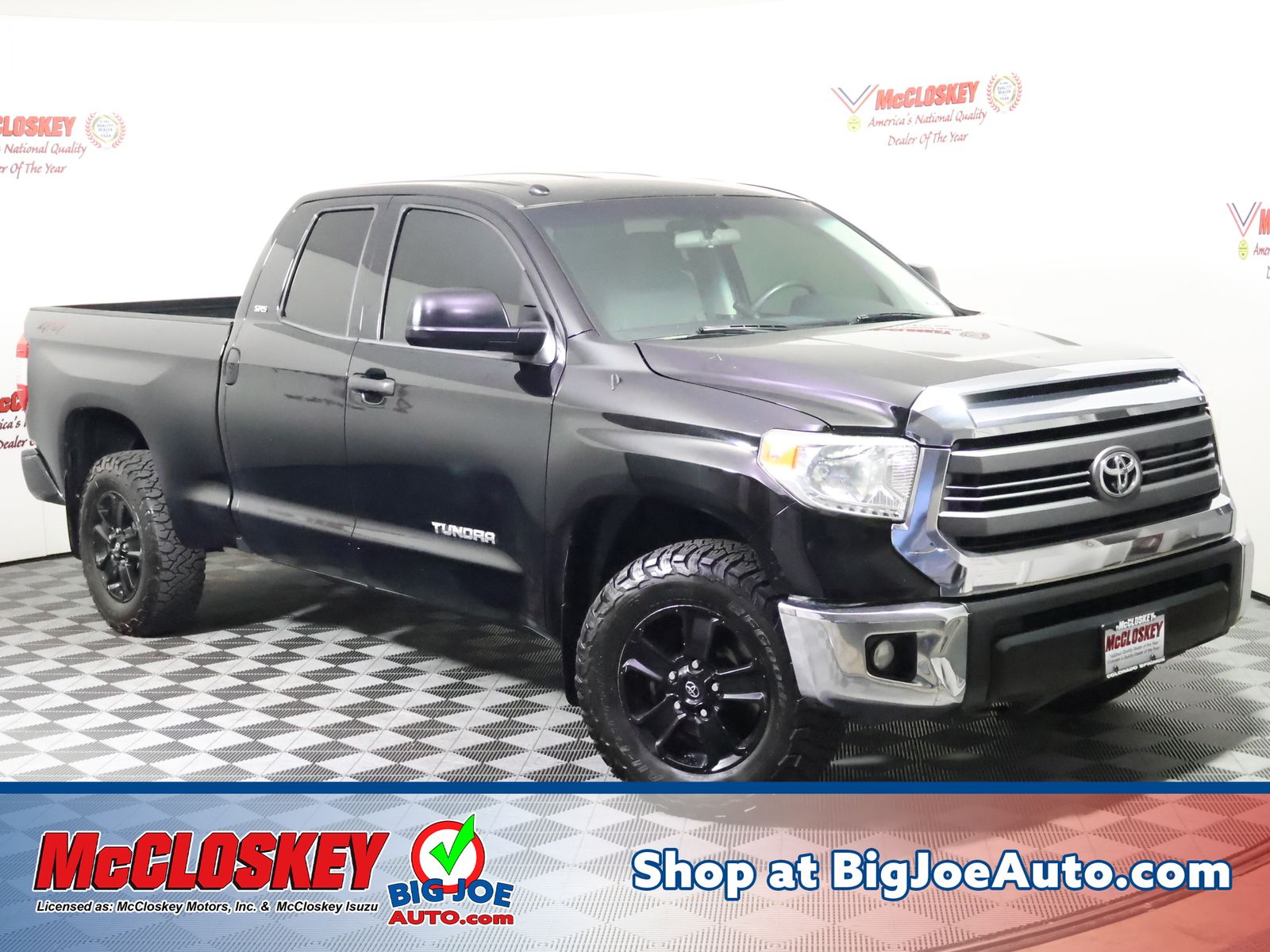 Black 2015 Toyota Tundra Pickup Truck Four-Wheel Drive 6-Speed Automatic Overdrive