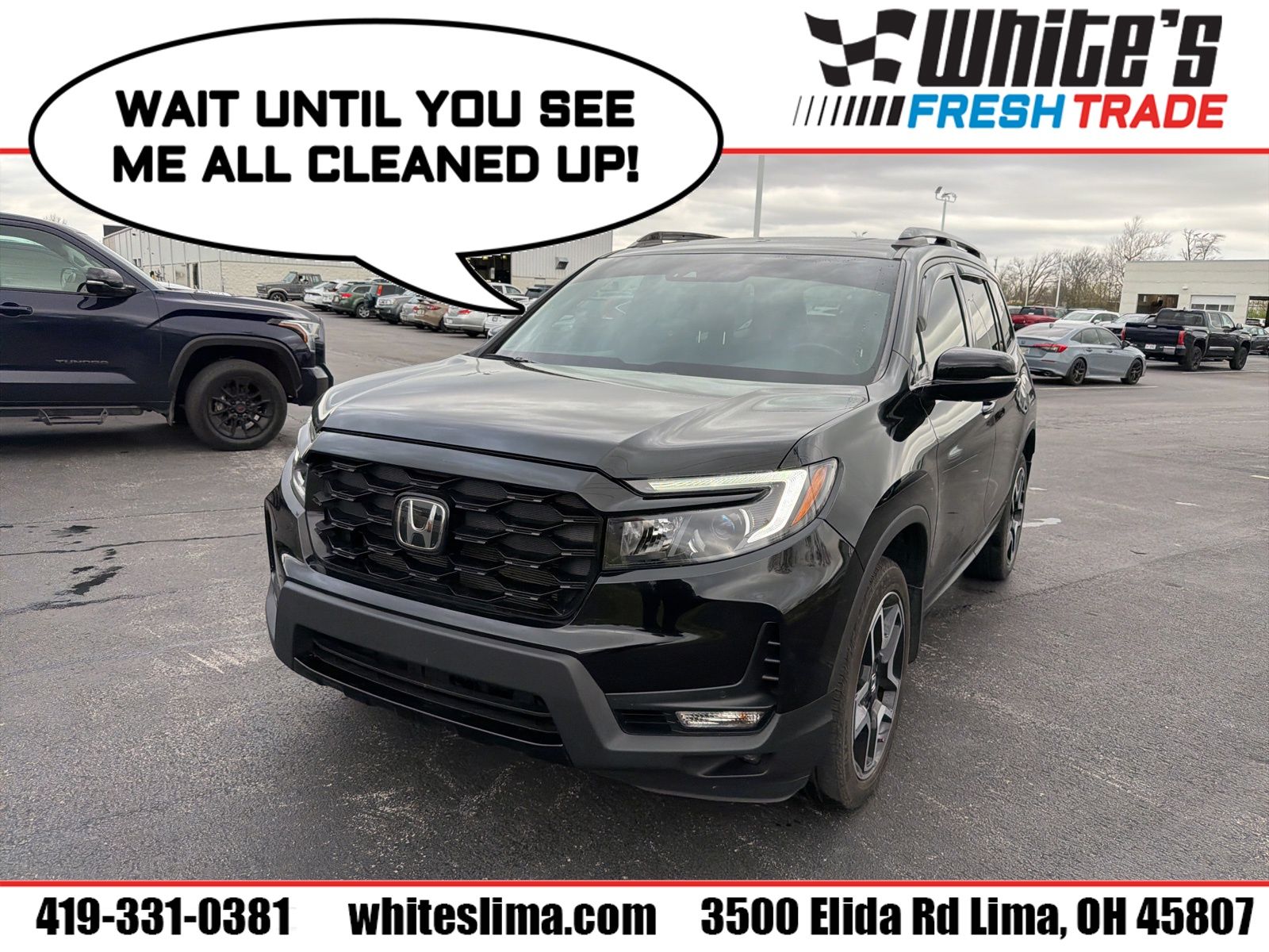 Black 2022 Honda Passport Elite AWD SUV / Crossover All-Wheel Drive 9-Speed Automatic