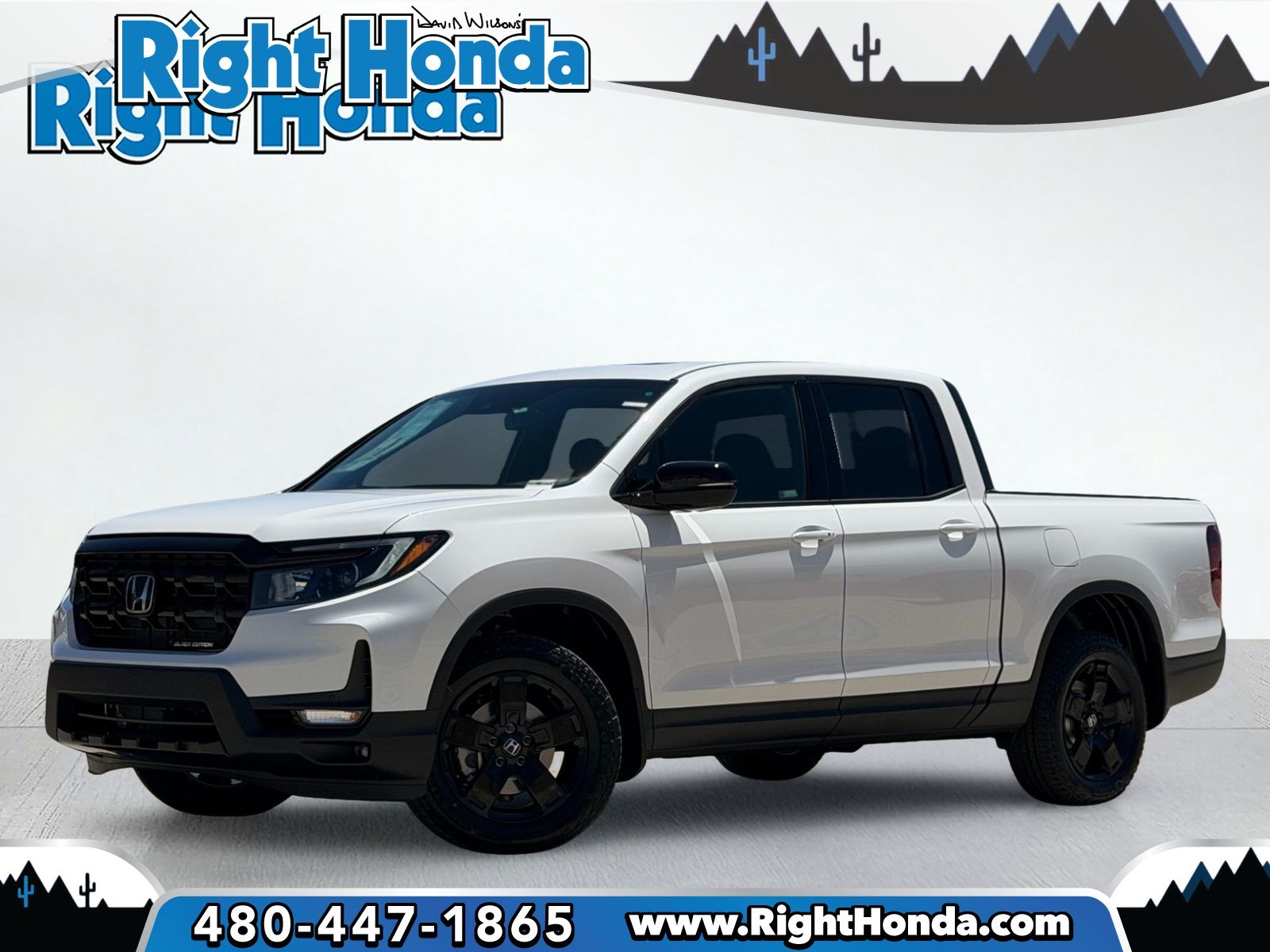 Platinum White Pearl 2026 Honda Ridgeline Black Edition AWD Pickup Truck All-Wheel Drive 9-Speed Automatic